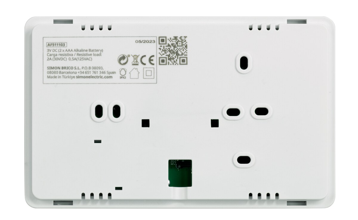 Termostato Digital Programable Semanal Simon Blanco-3