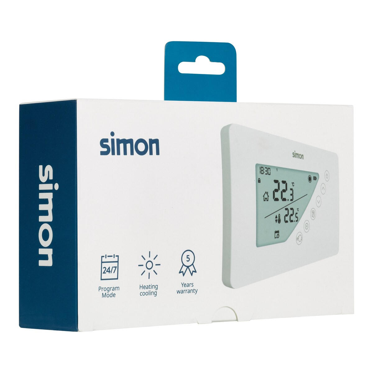 Termostato Digital Programable Semanal Simon Blanco-6