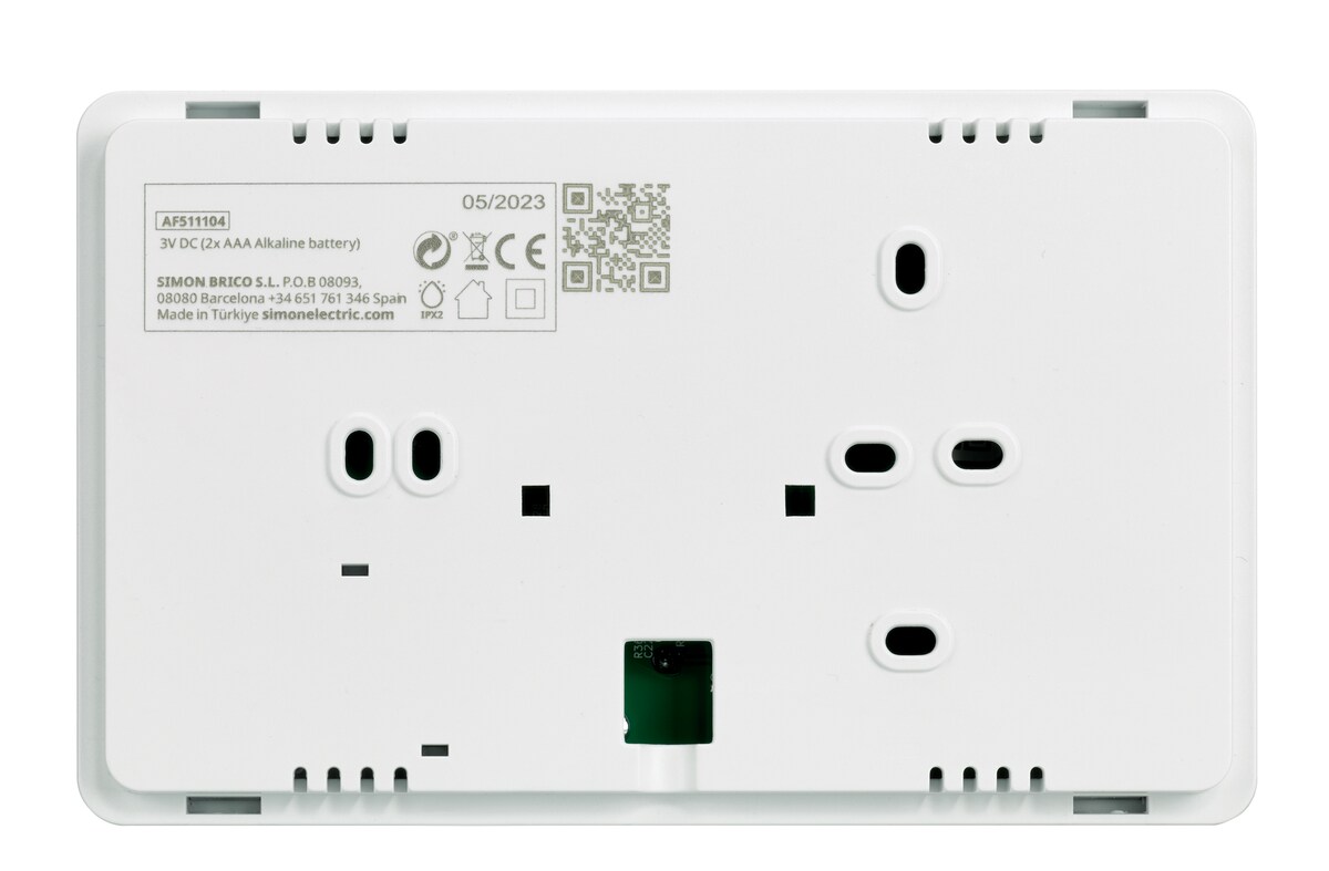 Termostato Digital Programable Semanal Portátil Simon Blanco-3