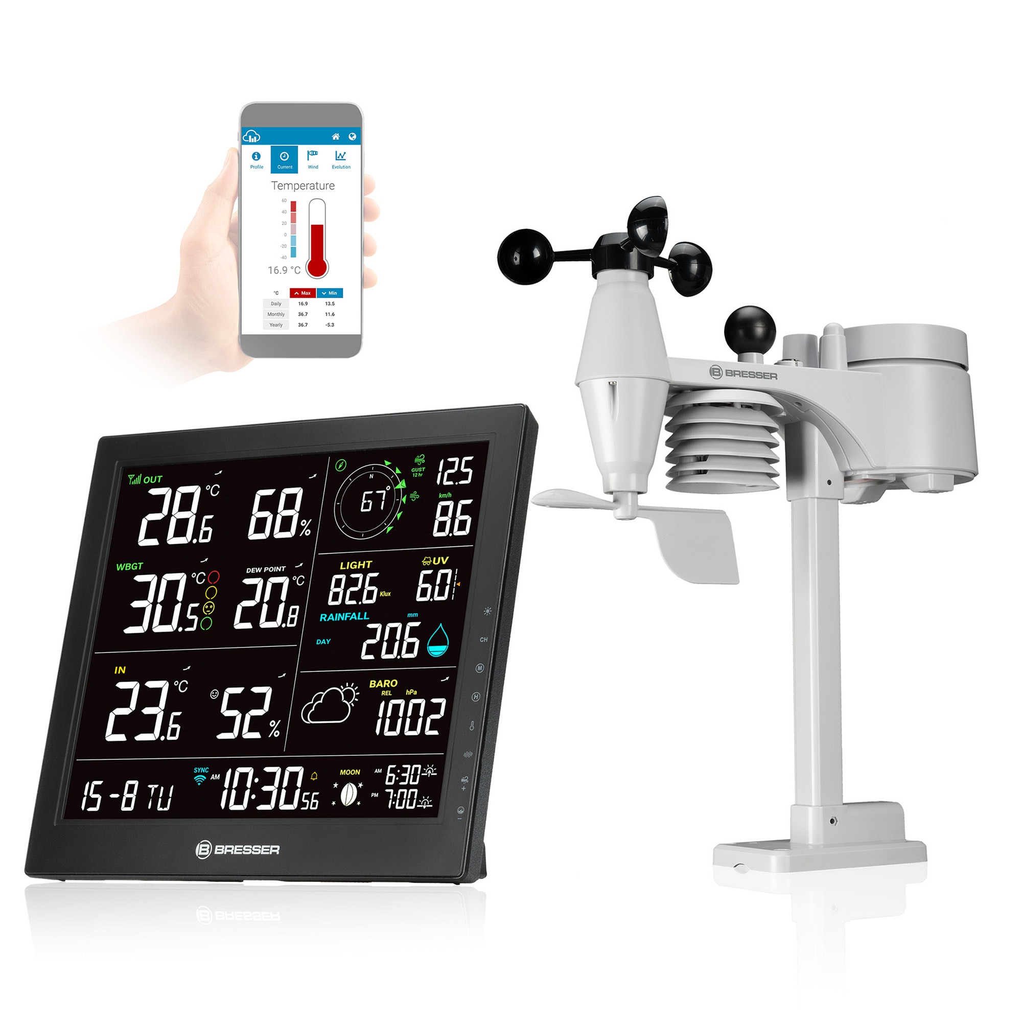 Imagen 0 de Estación meteorológica WIFI MeteoTemp JW 8 en 1
