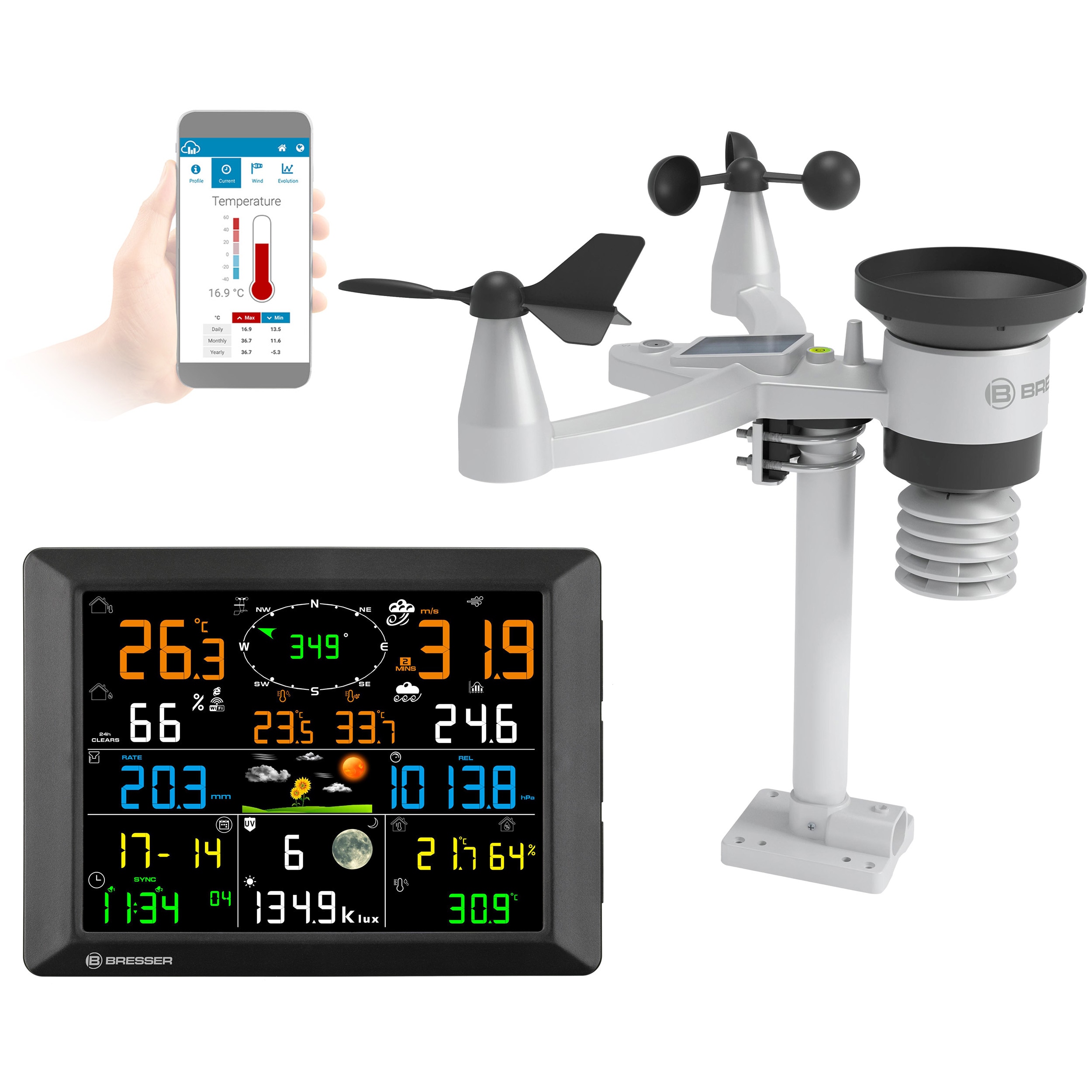 Imagen 0 de Estación Meteorológica 7-1 Profesional con sensor de largo alcance