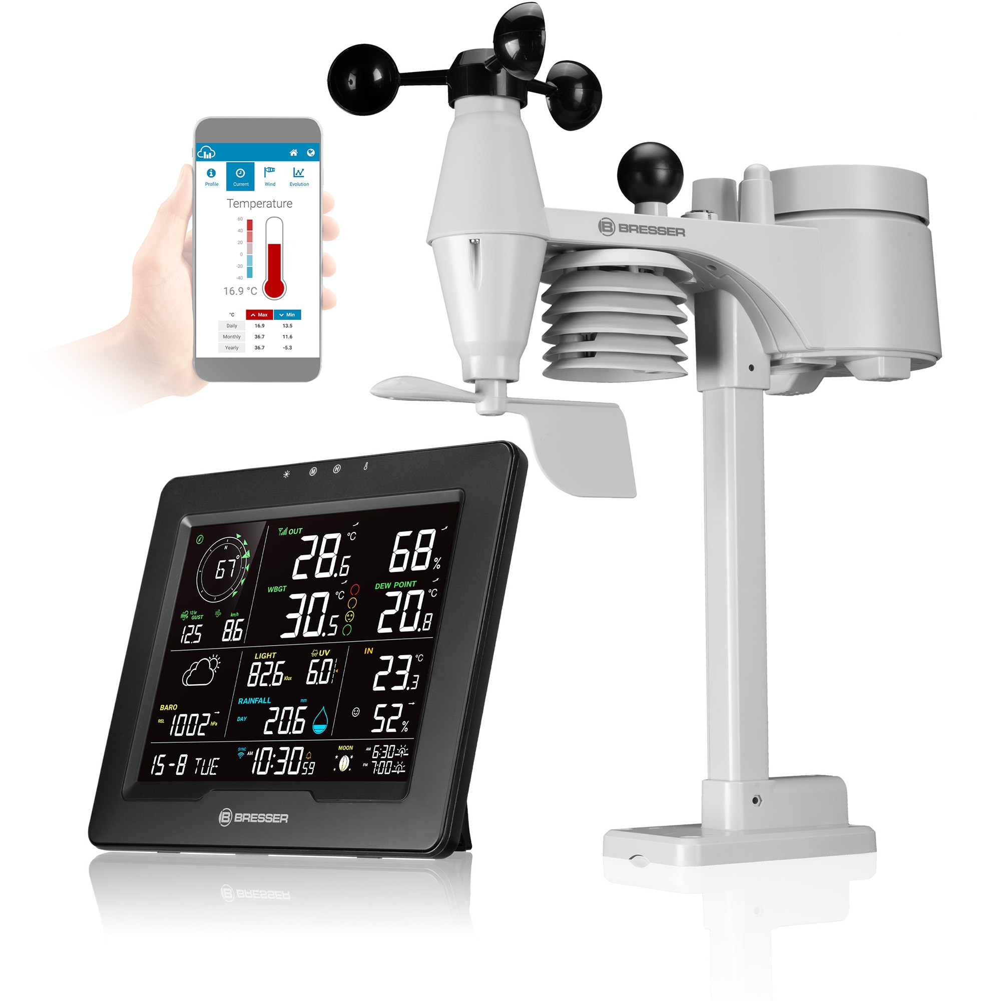 Imagen 0 de Estación Meteorológica WiFi 8 en 1 con Índice de Calor Sahara TB