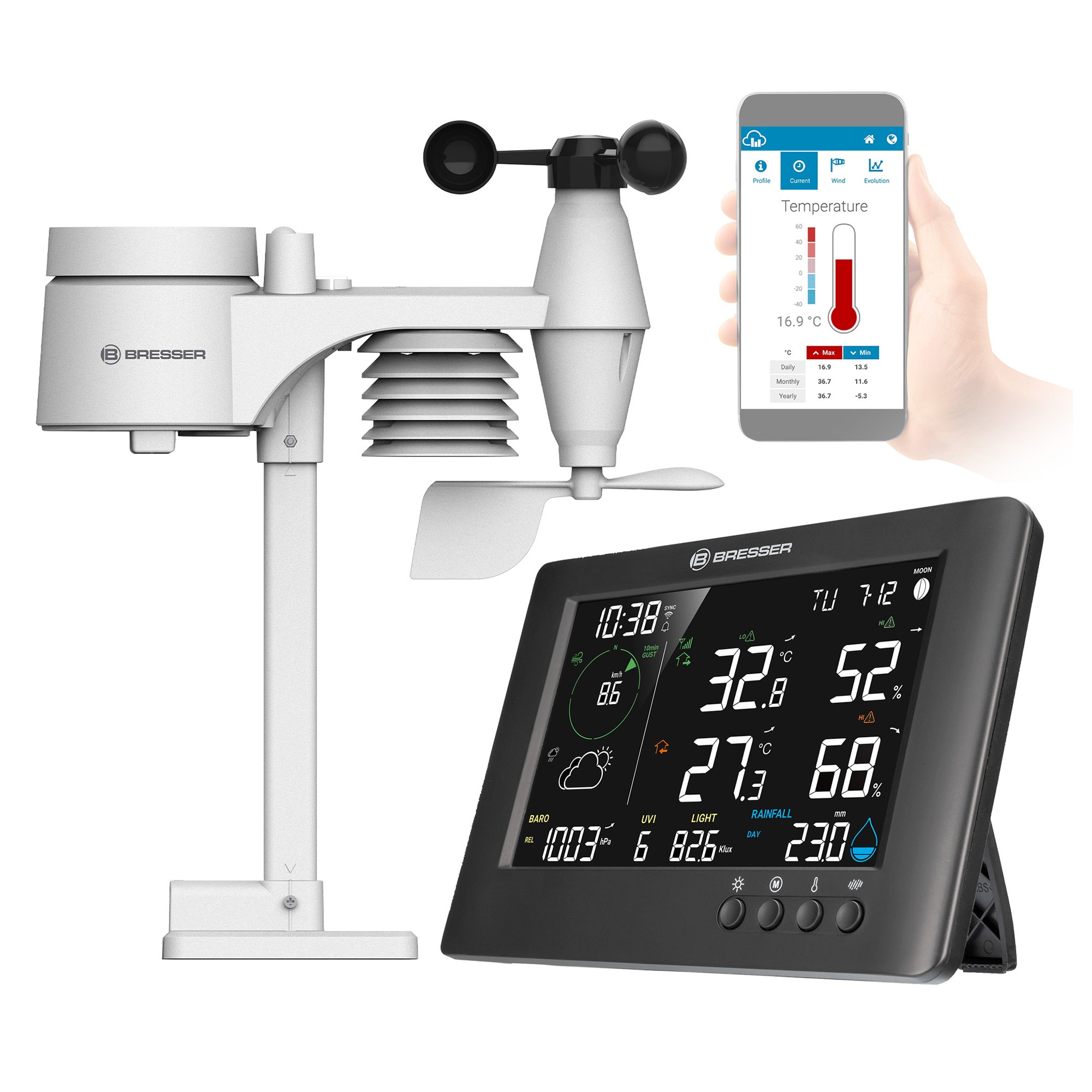 Imagen 0 de Estación Meteorológica Inalámbrica 7-en-1 WIFI TB