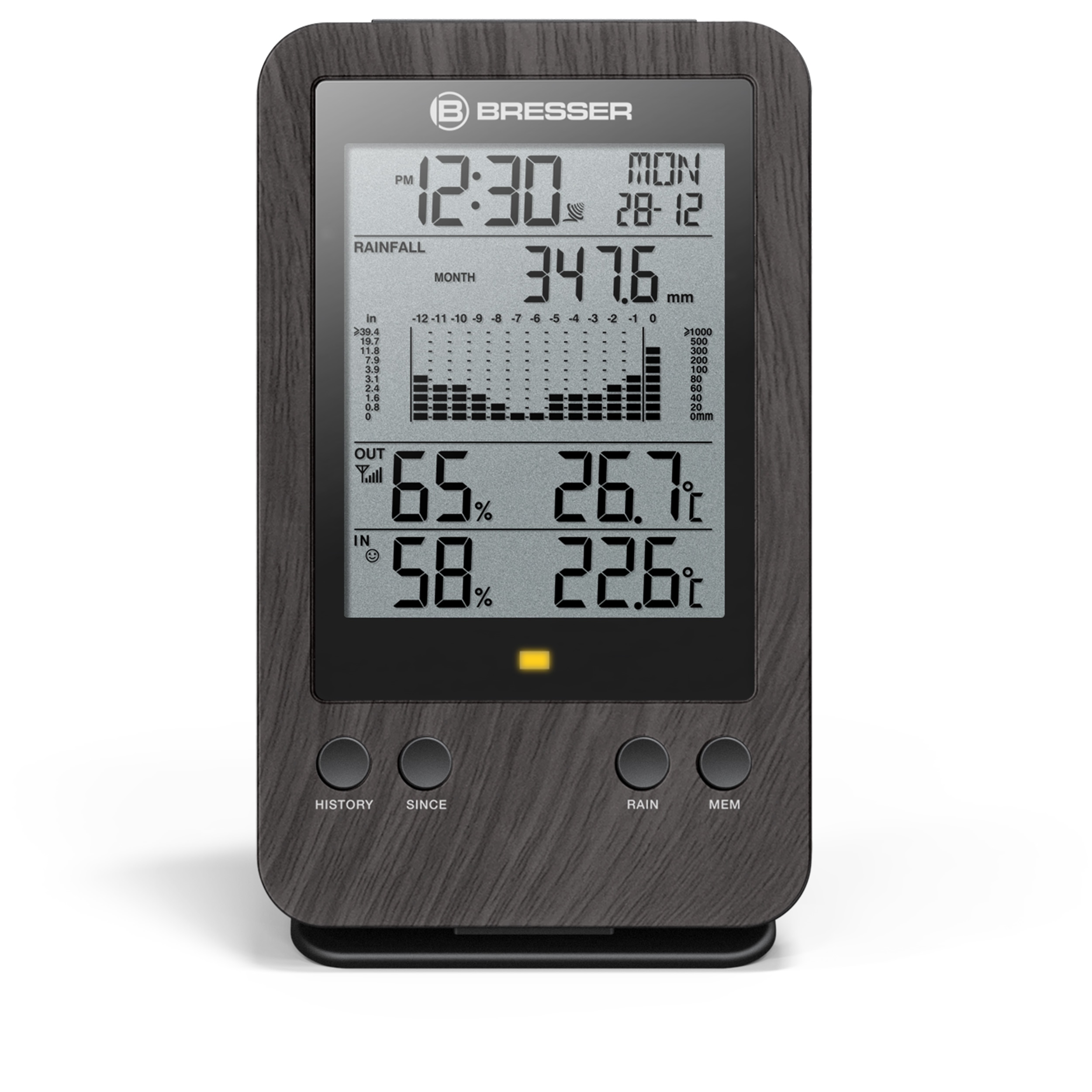 Pluviómetro profesional WTW con temperatura, húmedad y mucho más Negro-3