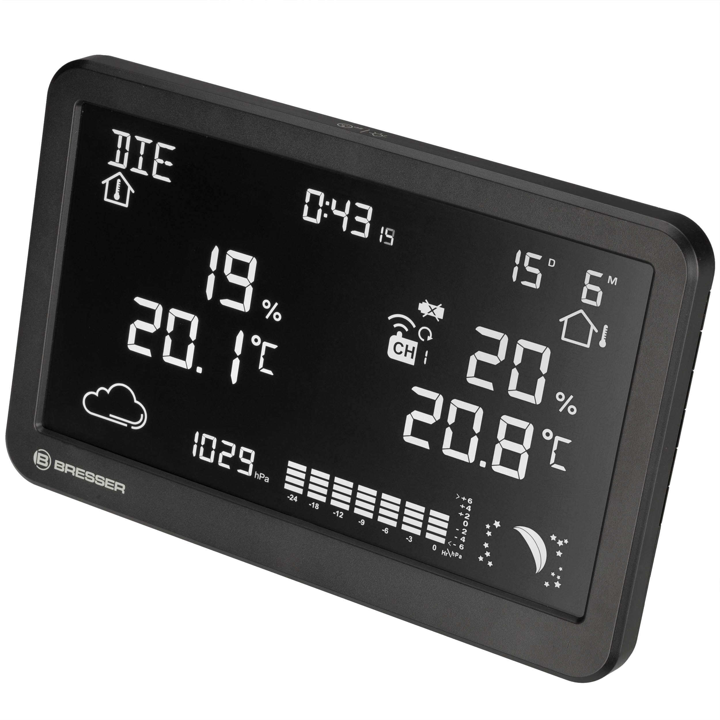 Estación Meteorológica Inalámbrica MeteoTemp TBH Negro-2