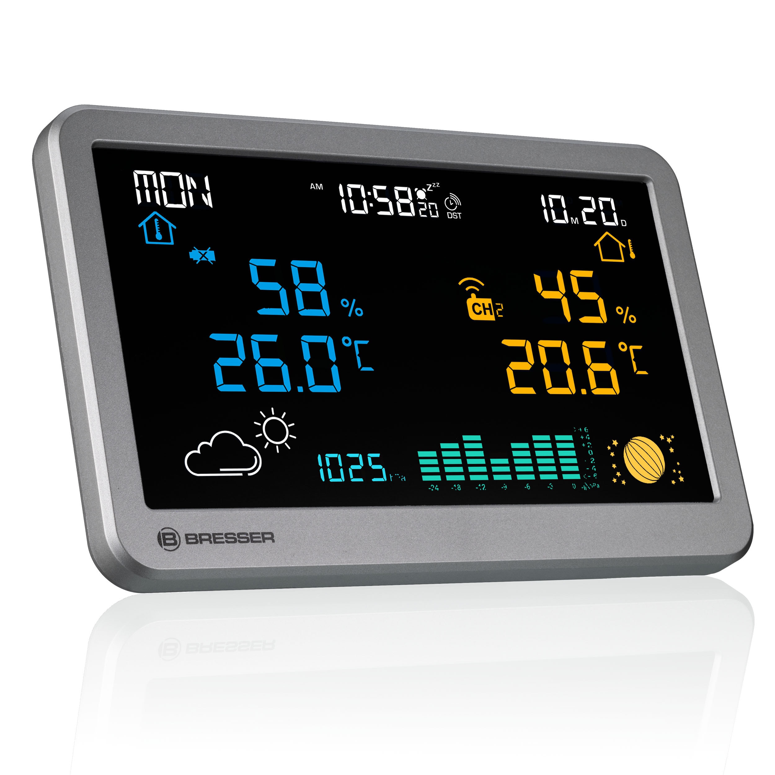 Estación Meteorológica Inalámbrica MeteoTemp TBH Gris-2