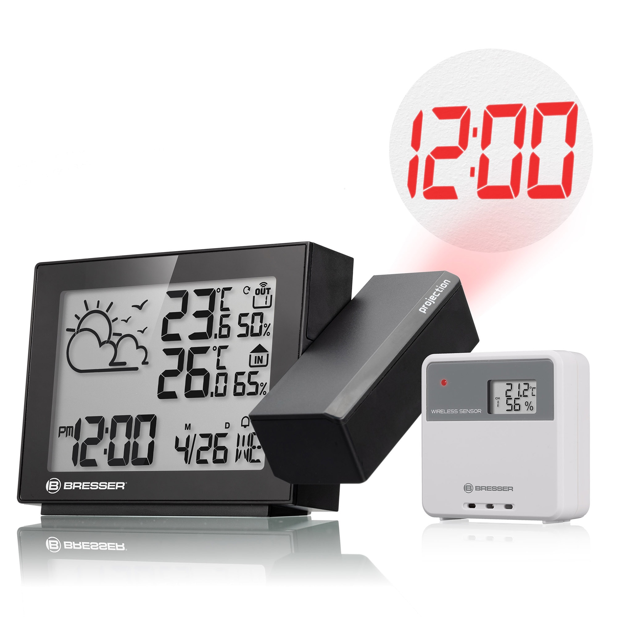 Imagen 0 de Estación meteorológica de proyección radio MeteoTemp P