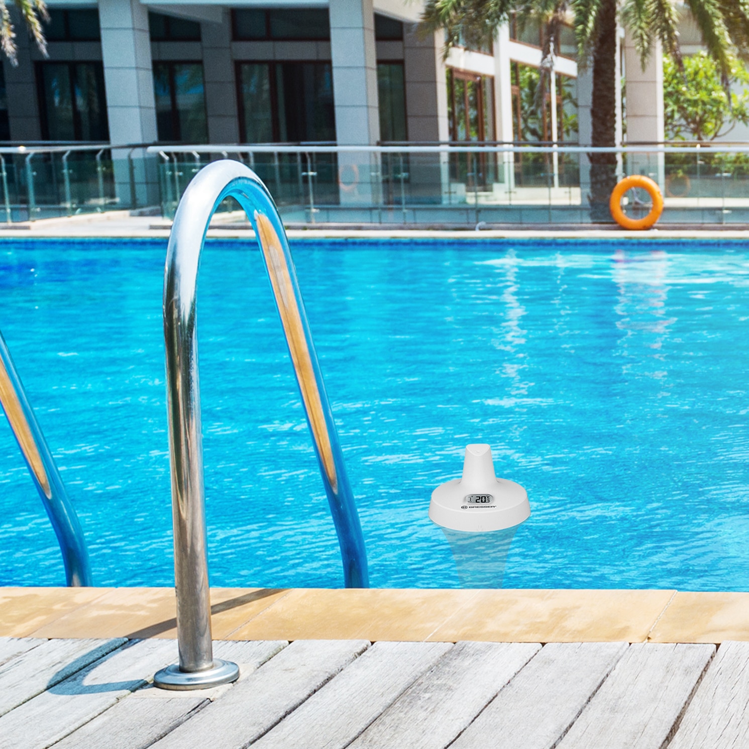 Termómetro para piscinas y spas Blanco-4