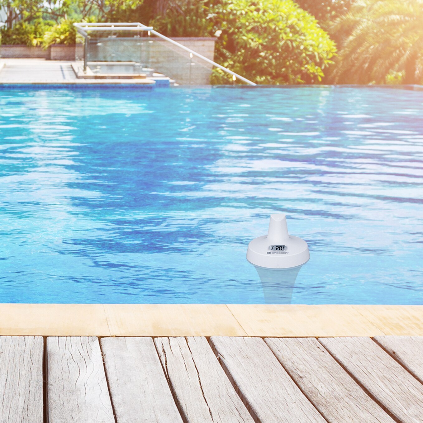 Termómetro para piscinas y spas Blanco-5