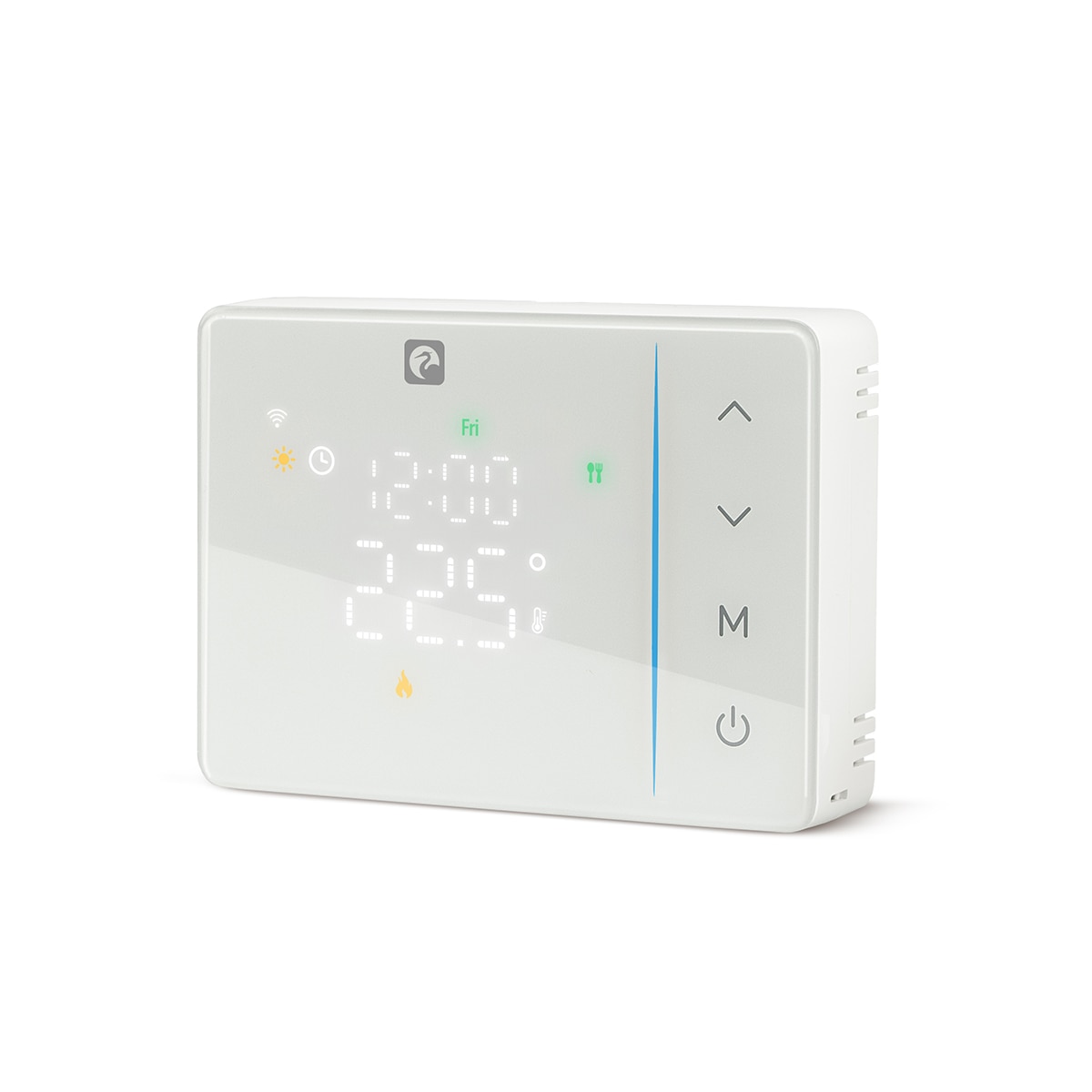 Termostato Wifi programable cableado compatible con bombas de frio y Aerotermia Blanco-1