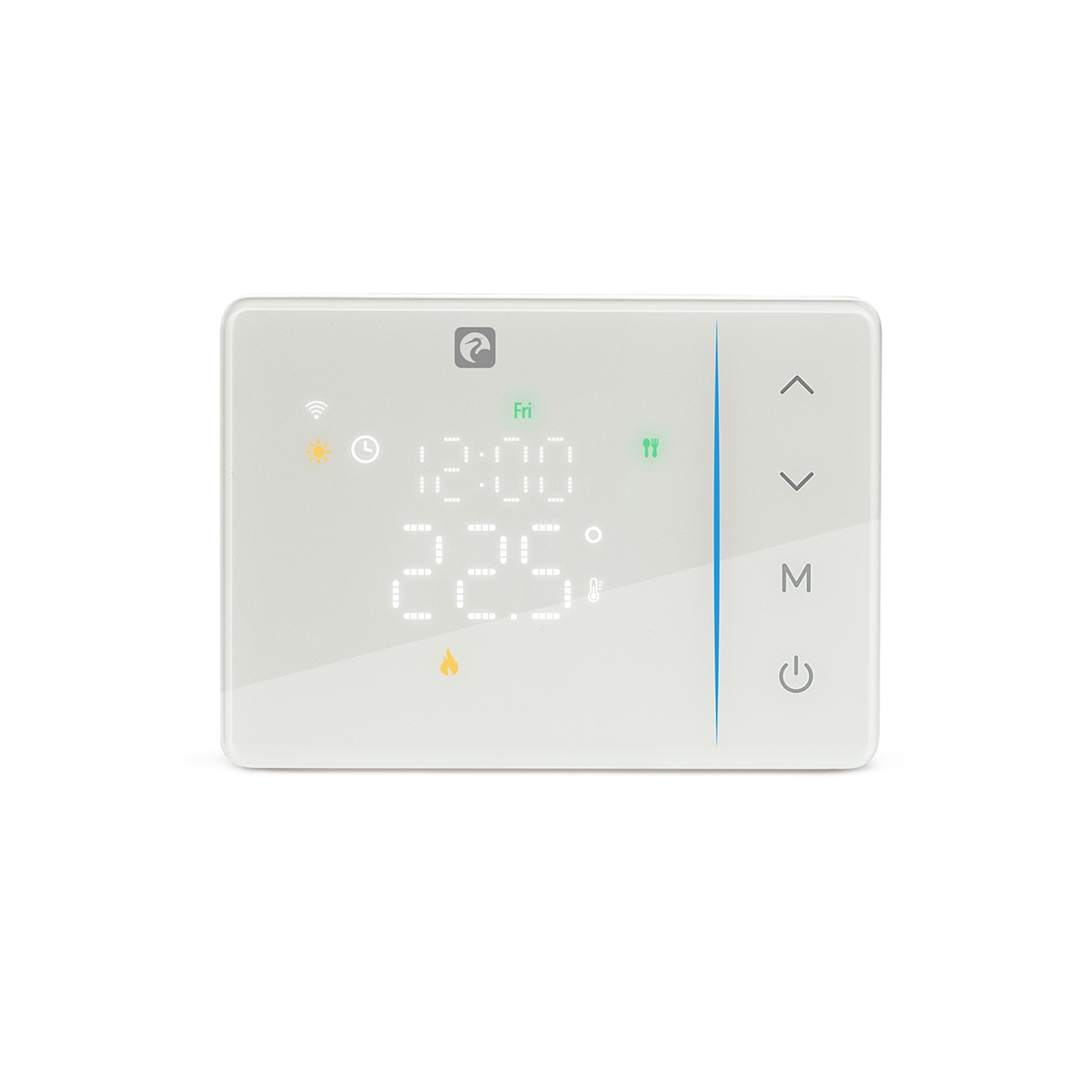 Termostato Wifi programable cableado compatible con bombas de frio y Aerotermia Blanco-2