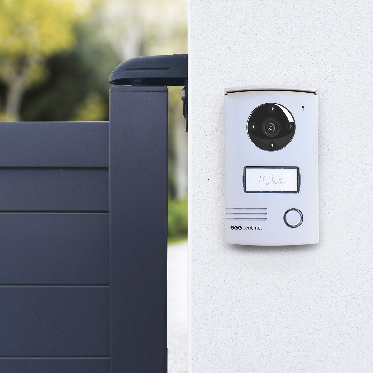 Videoportero con cable Táctil VisioDoor+ 18 cm (7") Metal / Blanco-2