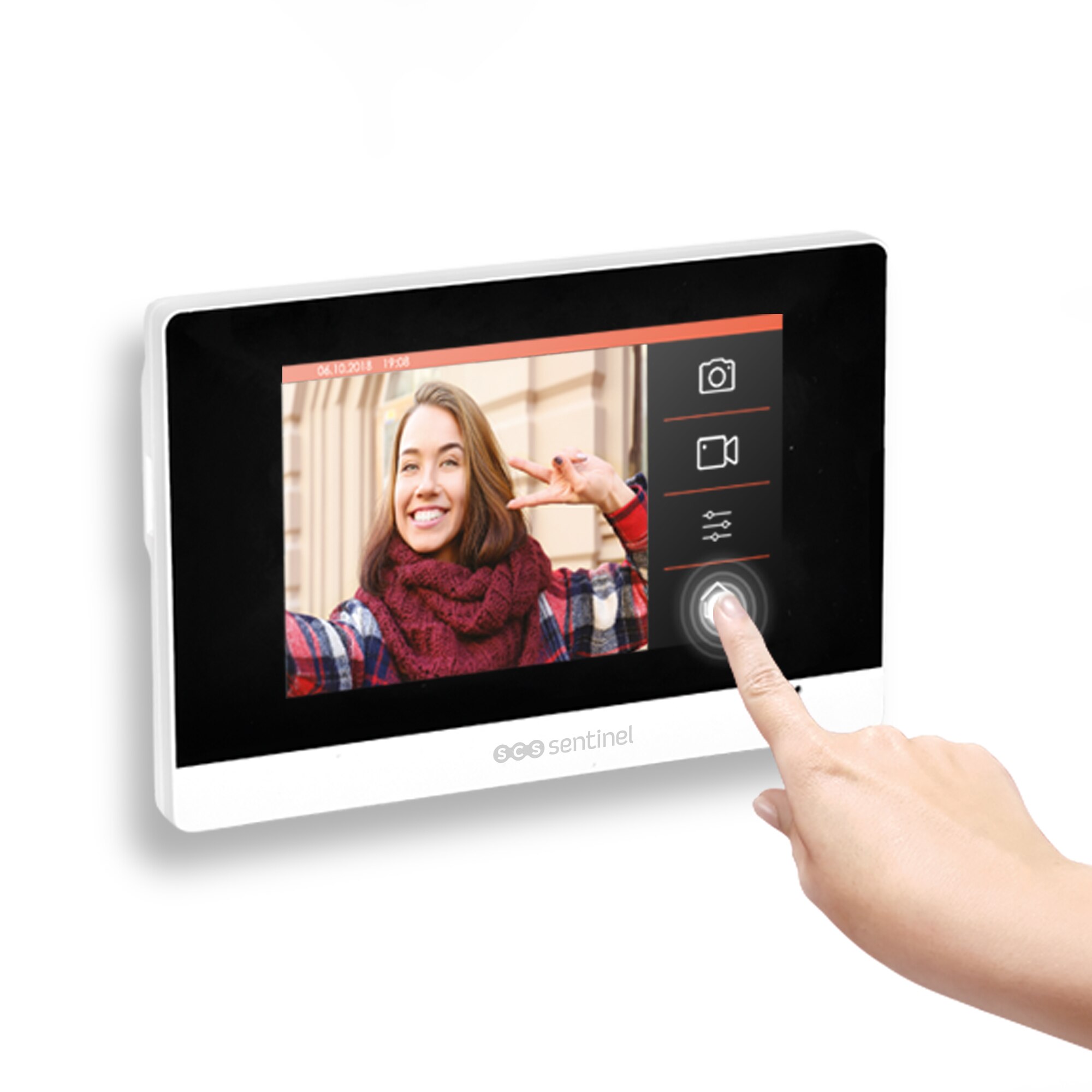 Videoportero con cable VisioDoor+ 11 cm (4,3") con Placas RFID Metal / Negro-3