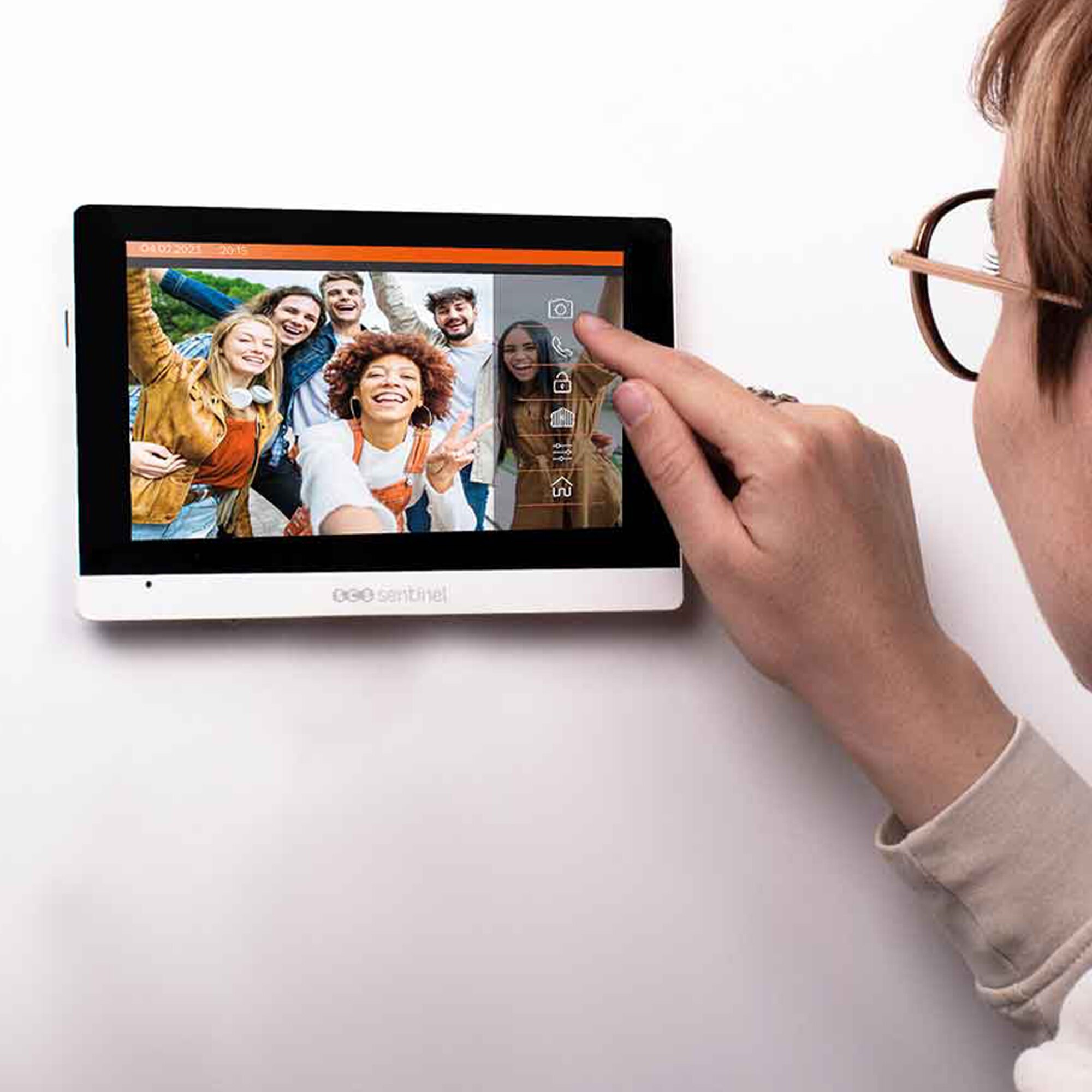 Videoportero Inteligente con cable VisioDoor WiFi 18 cm (7") Metal / Negro-4