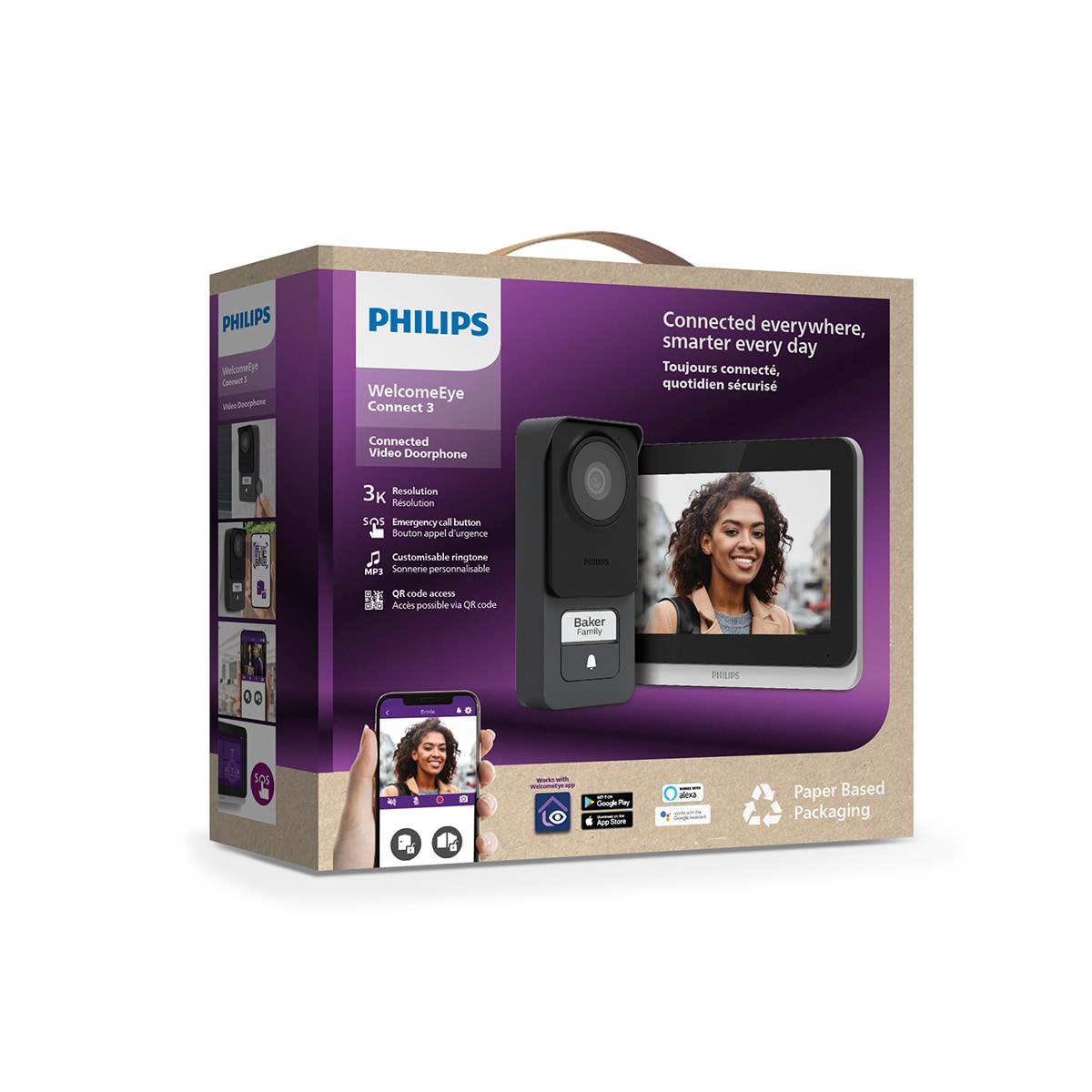 Videoportero Conectado WelcomeEye Connect 3 Negro / Aluminio-3