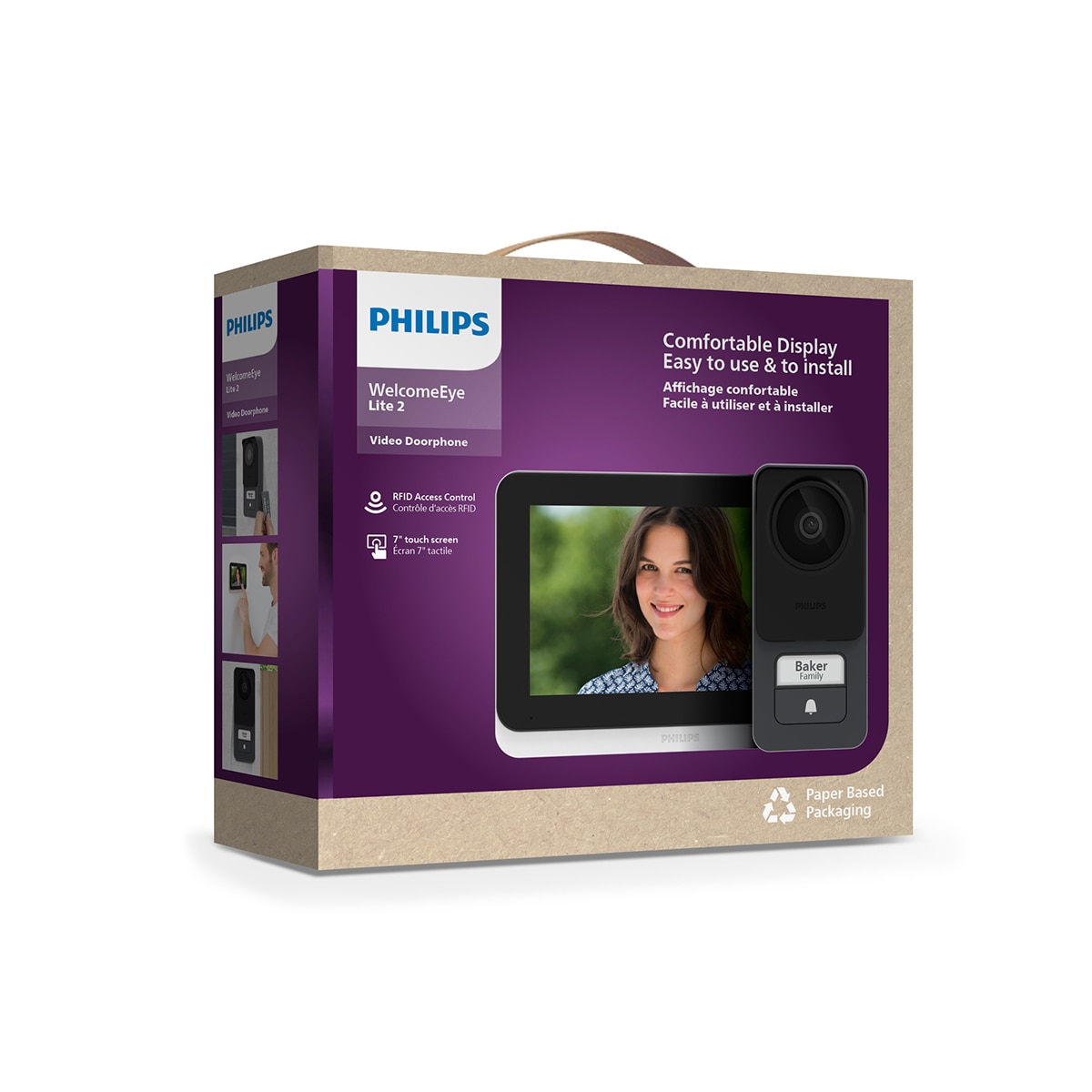 Videoportero Táctil ultraplano Philips Lite 2 8
