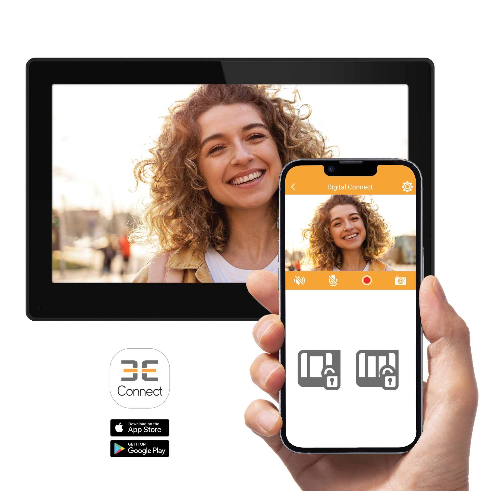 Videoporteiro conectado com acesso por impressão digital - Digital Connect - Extel - 720335 Cinzento Antracite-12