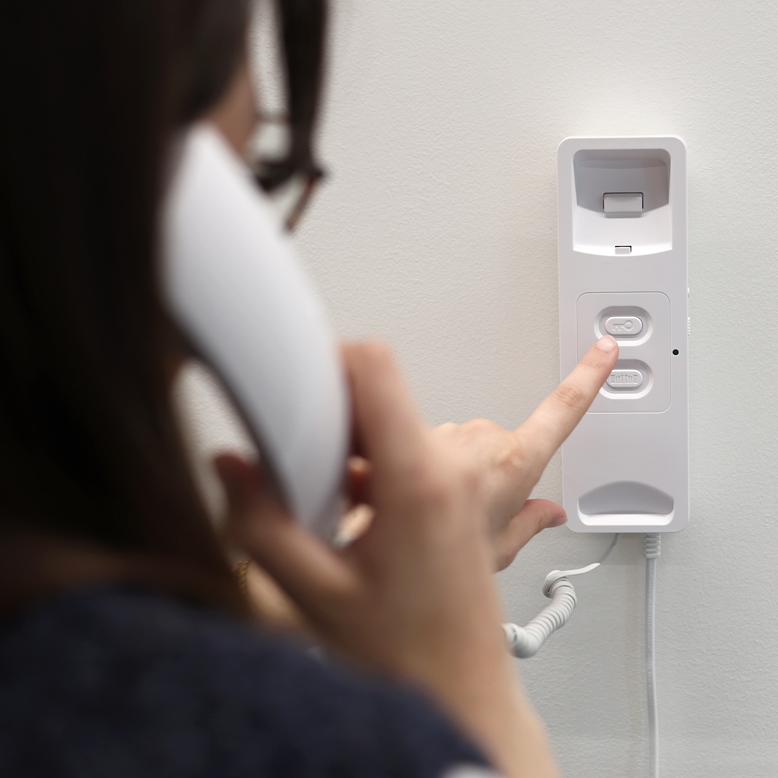 Audioportero AudioDoor con apertura cancela y cerradero Blanco-5