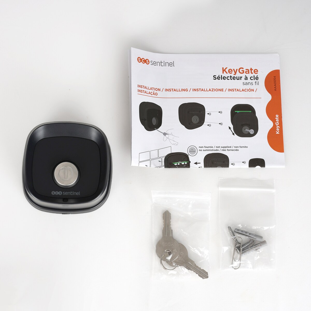 Interruptor de llave para cancelas KeyGate sin cable Gris-3