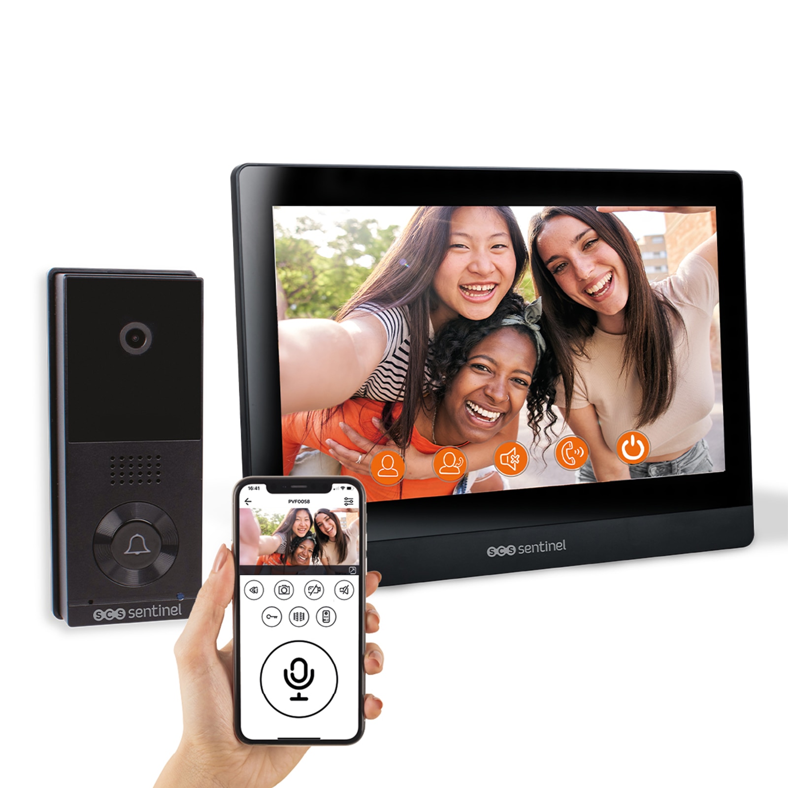 Imagen 0 de Videoportero conectado por cable VisioWifi 10 con pantalla de 10 pulgadas