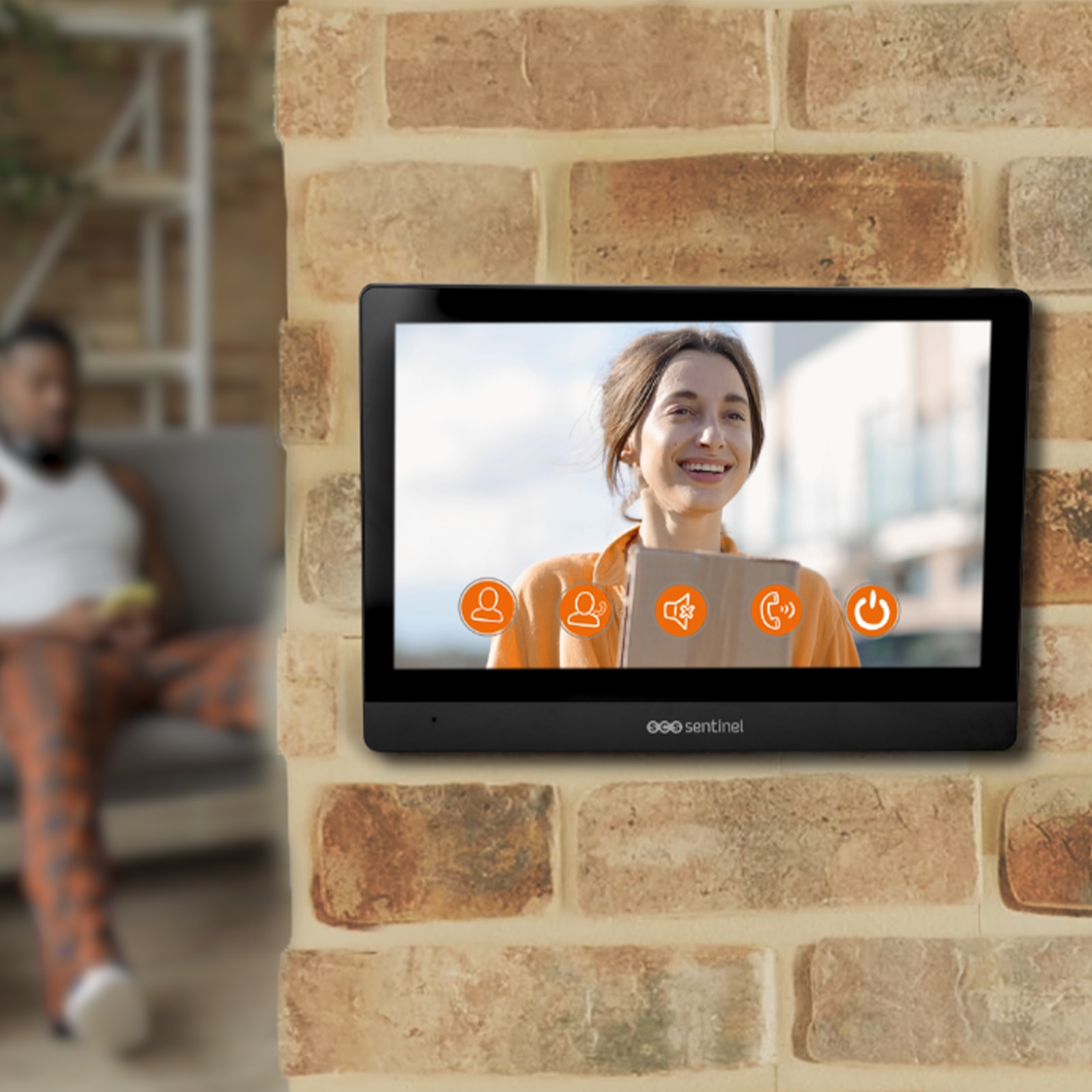 Videoportero conectado por cable VisioWifi 10 con pantalla de 10 pulgadas Negro-5