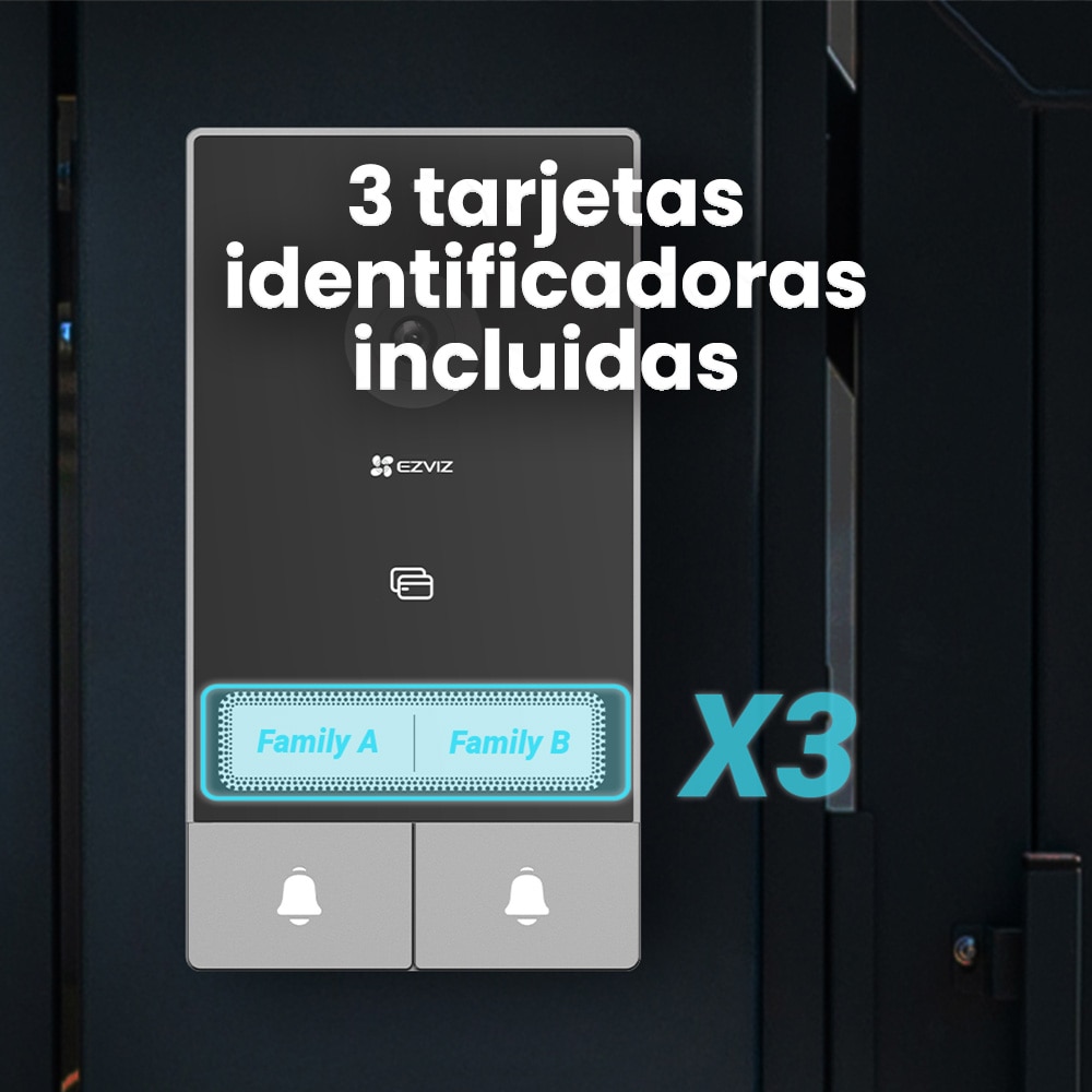 Videoportero Ezviz HP7 2 Pantallas Negro-11
