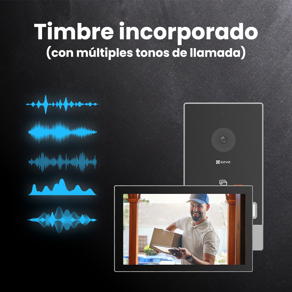 Videoportero Ezviz HP7 2 Pantallas Negro-13