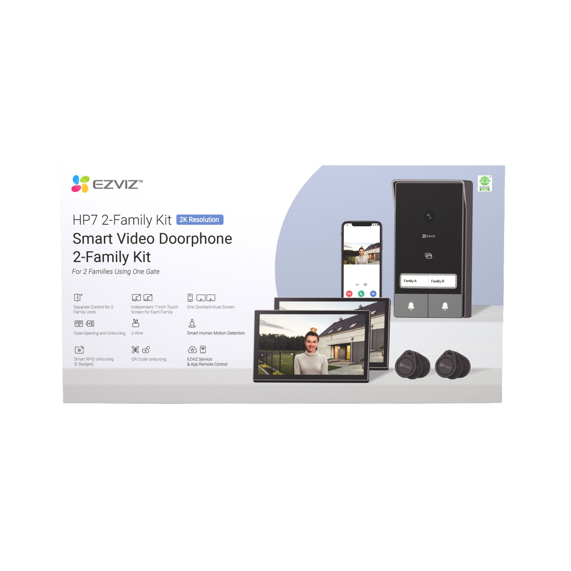 Videoportero Ezviz HP7 2 Pantallas Negro-25