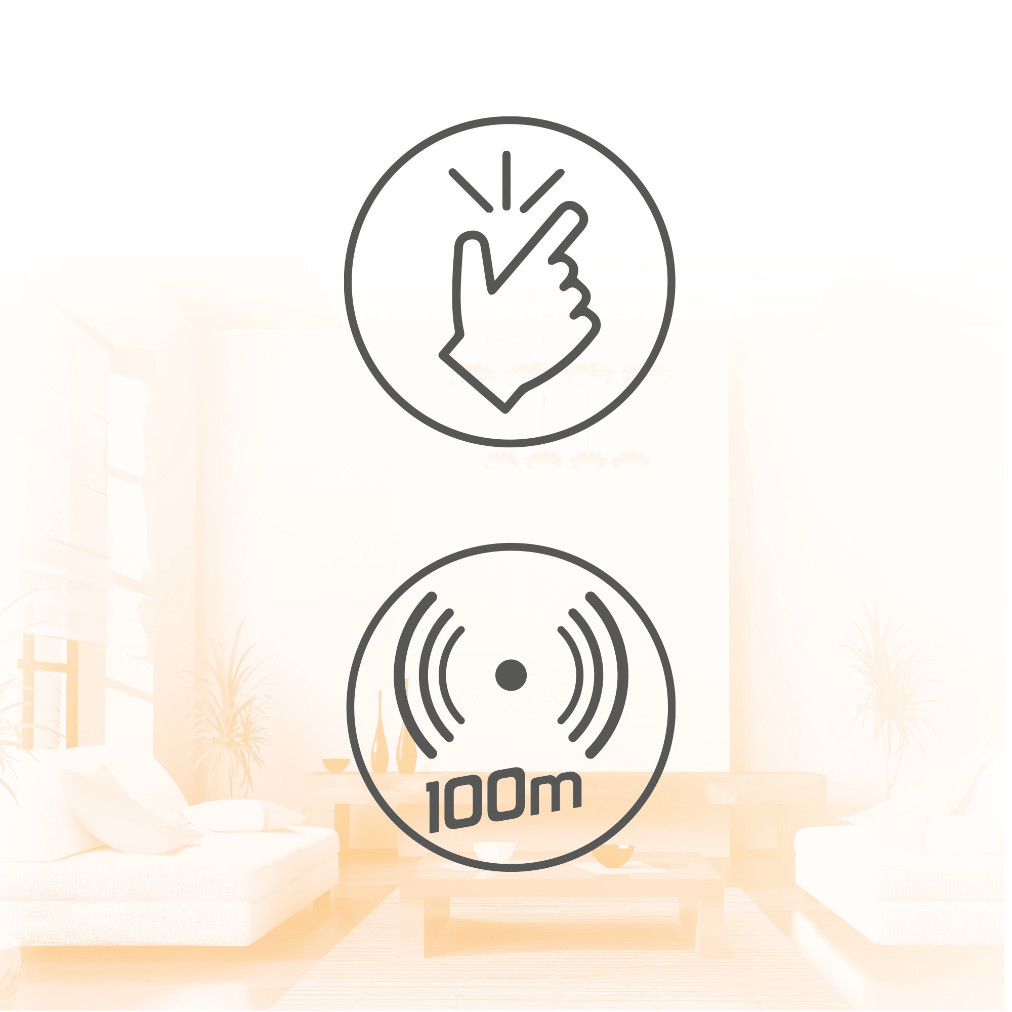 Campainha sem Fios com Flash - 85 dB Branco-2