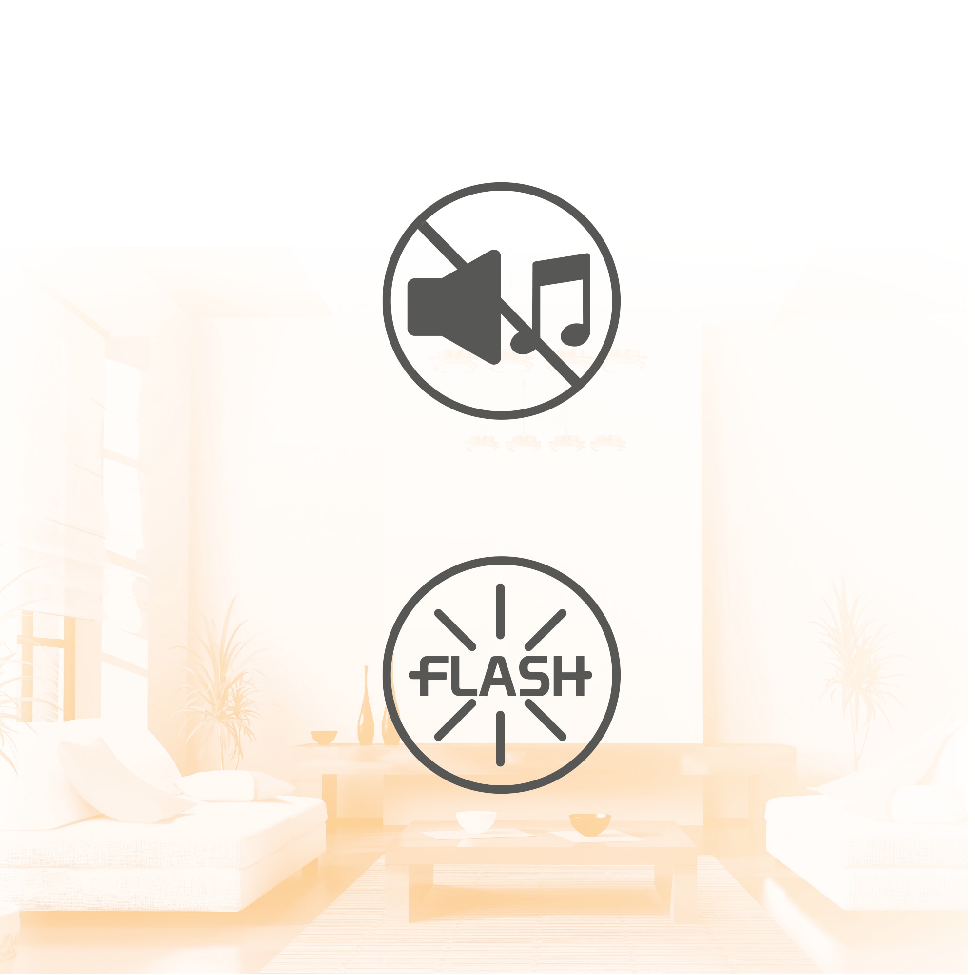 Campainha sem Fios com Flash - 85 dB Branco-3