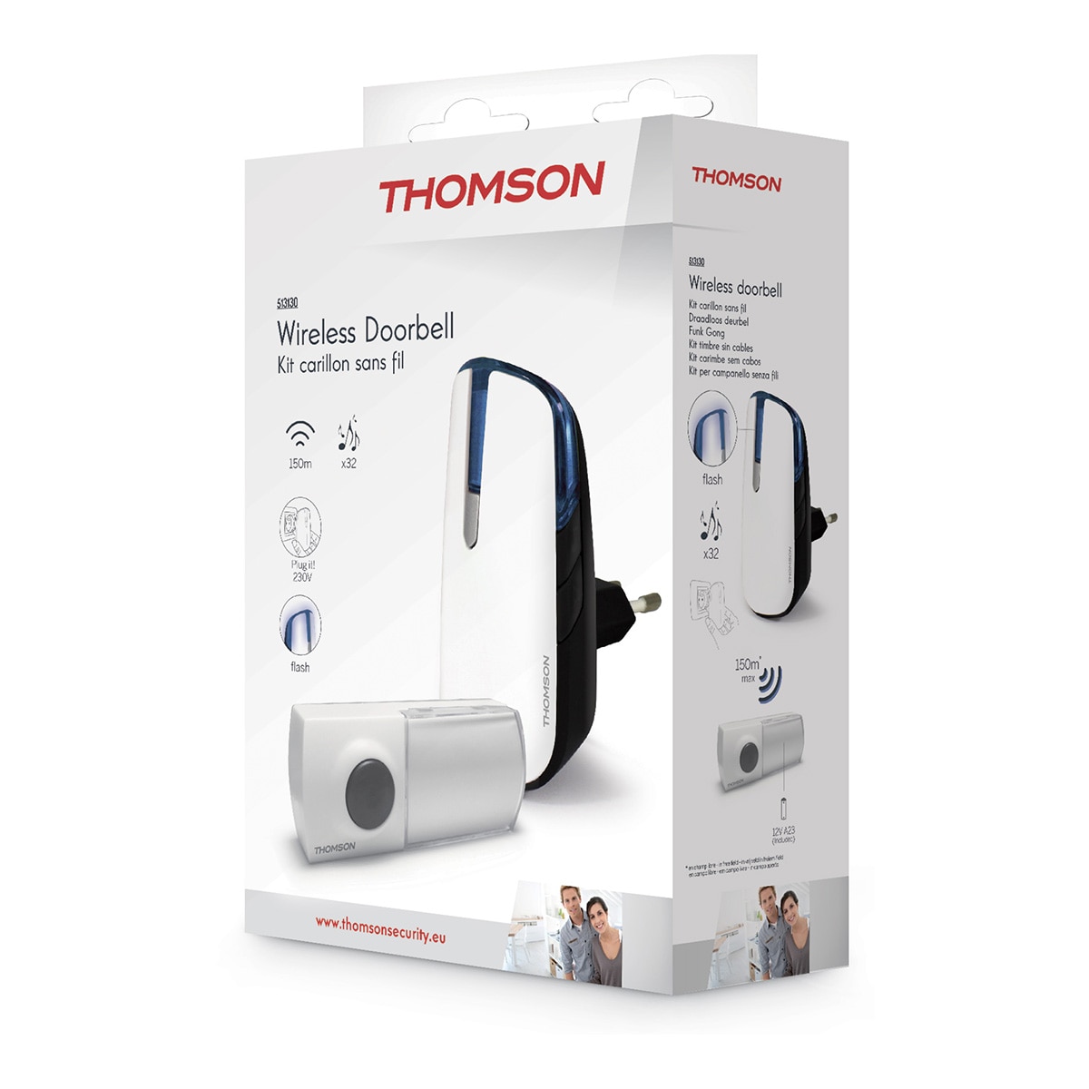 Campainha sem Fios Thomson - 150 m Branco-6