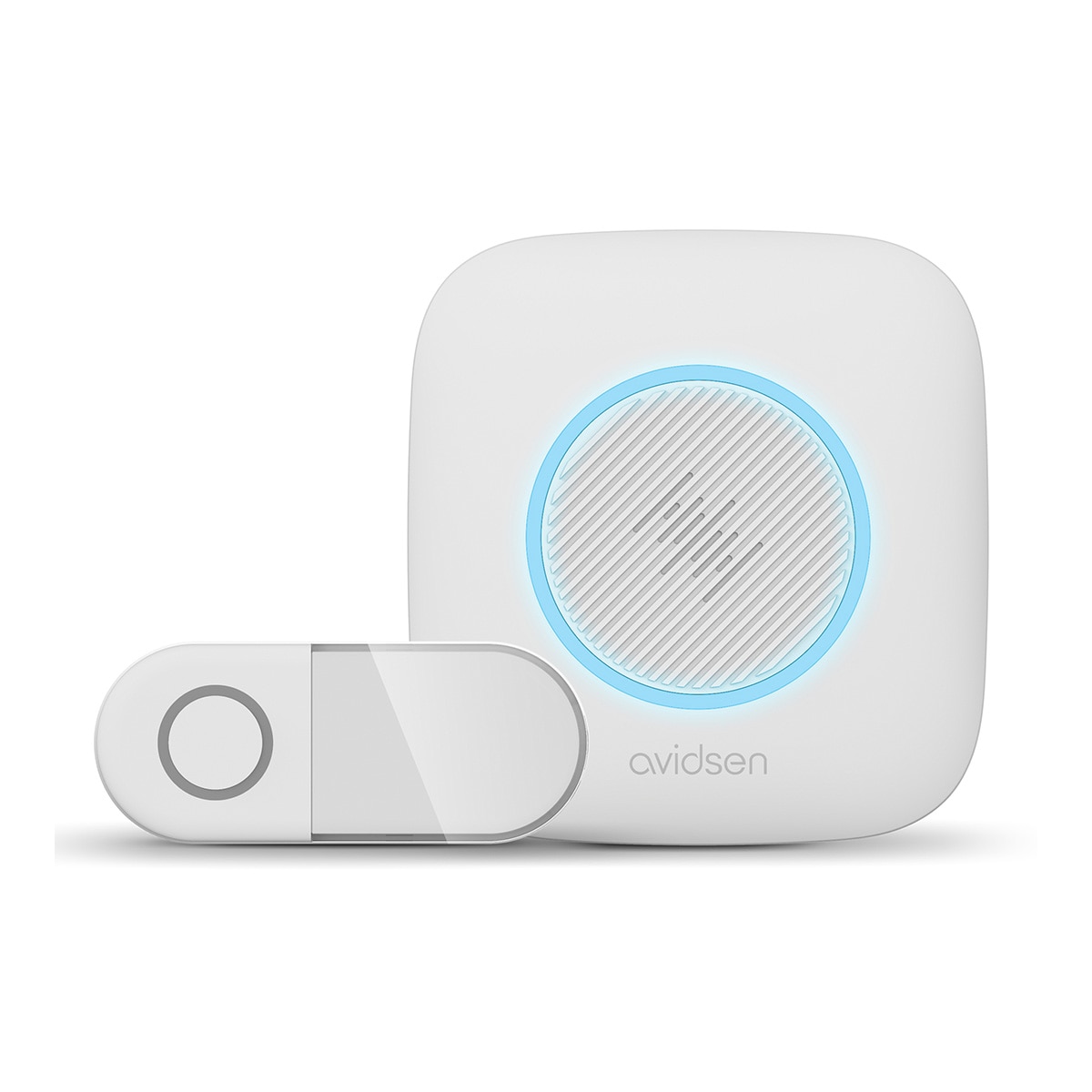 Timbre Inalámbrico con Luz Intermitente y Batería Sona Blanco-2