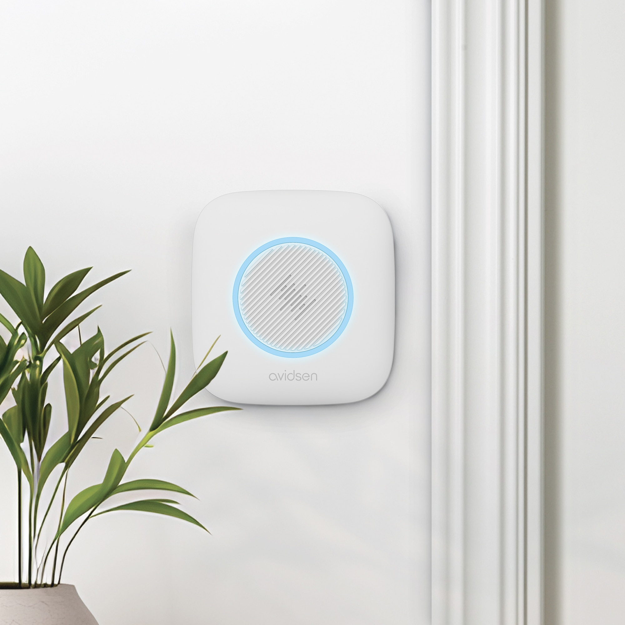 Timbre Inalámbrico con Luz Intermitente y Batería Sona Blanco-3