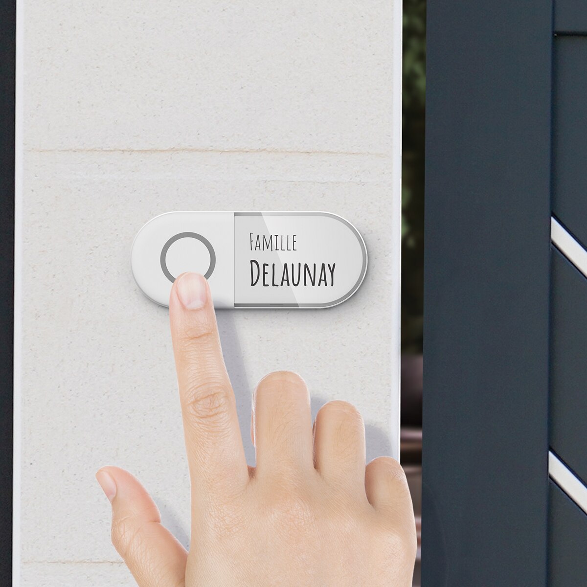 Timbre Inalámbrico con Luz Intermitente y Batería Sona Blanco-4