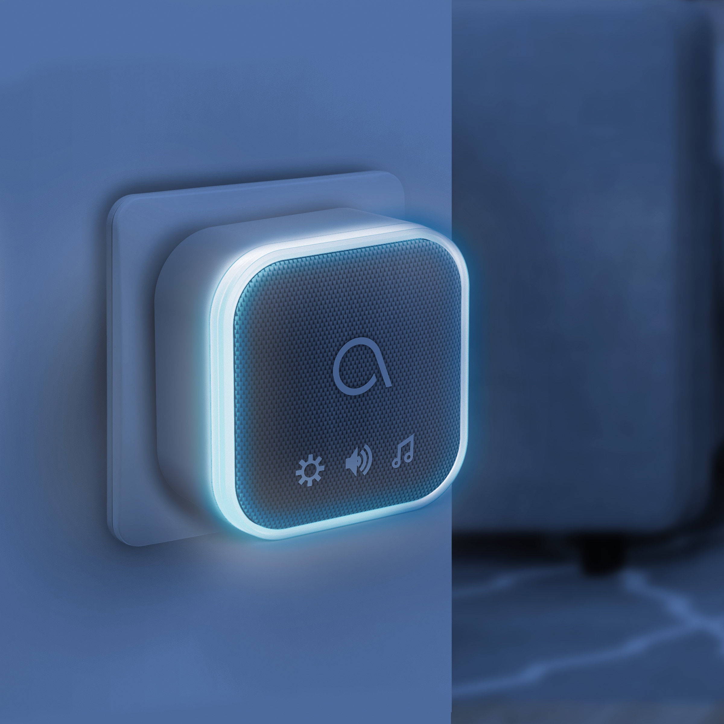 Timbre Inalámbrico Kinétic, Luz de Flash Enchufable Sona-T - Avidsen - 102518 Gris / Blanco-6