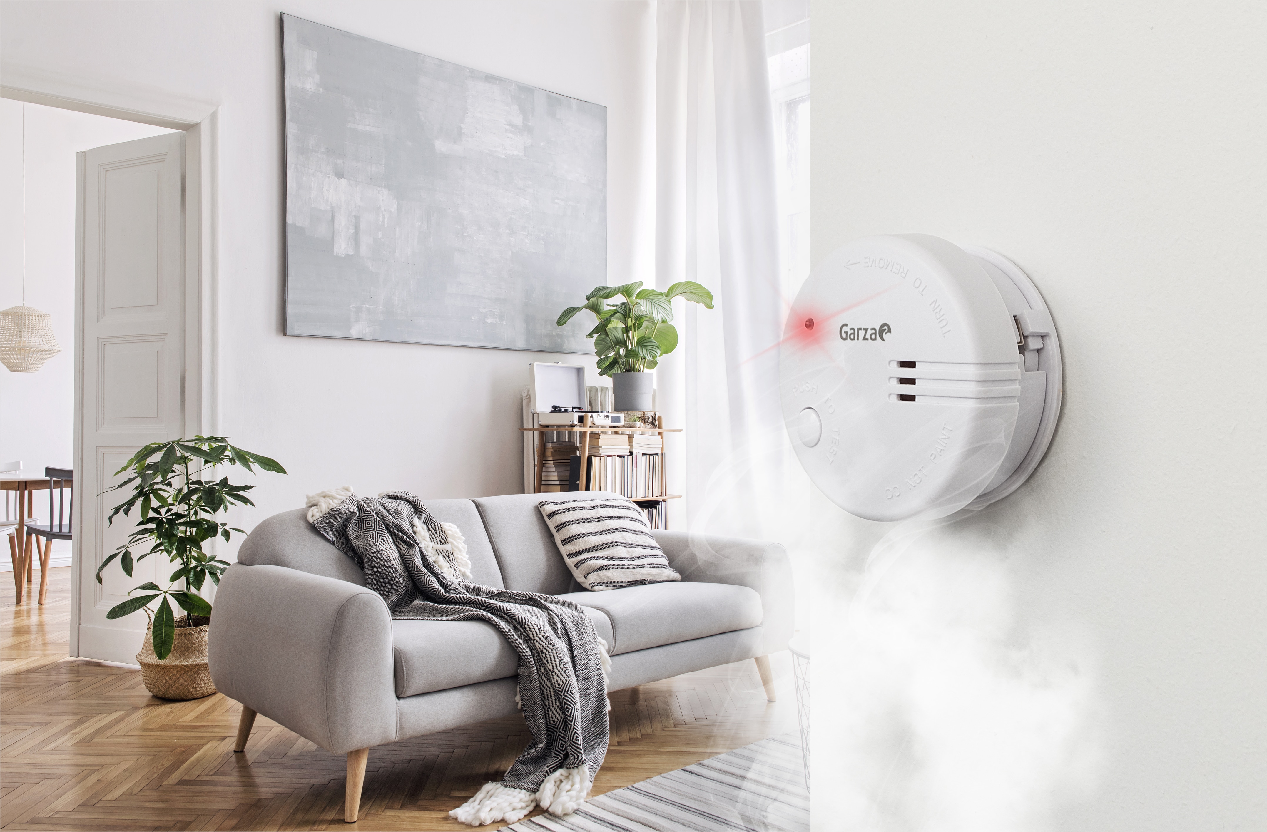 Detector humo mini (x2) Blanco-3