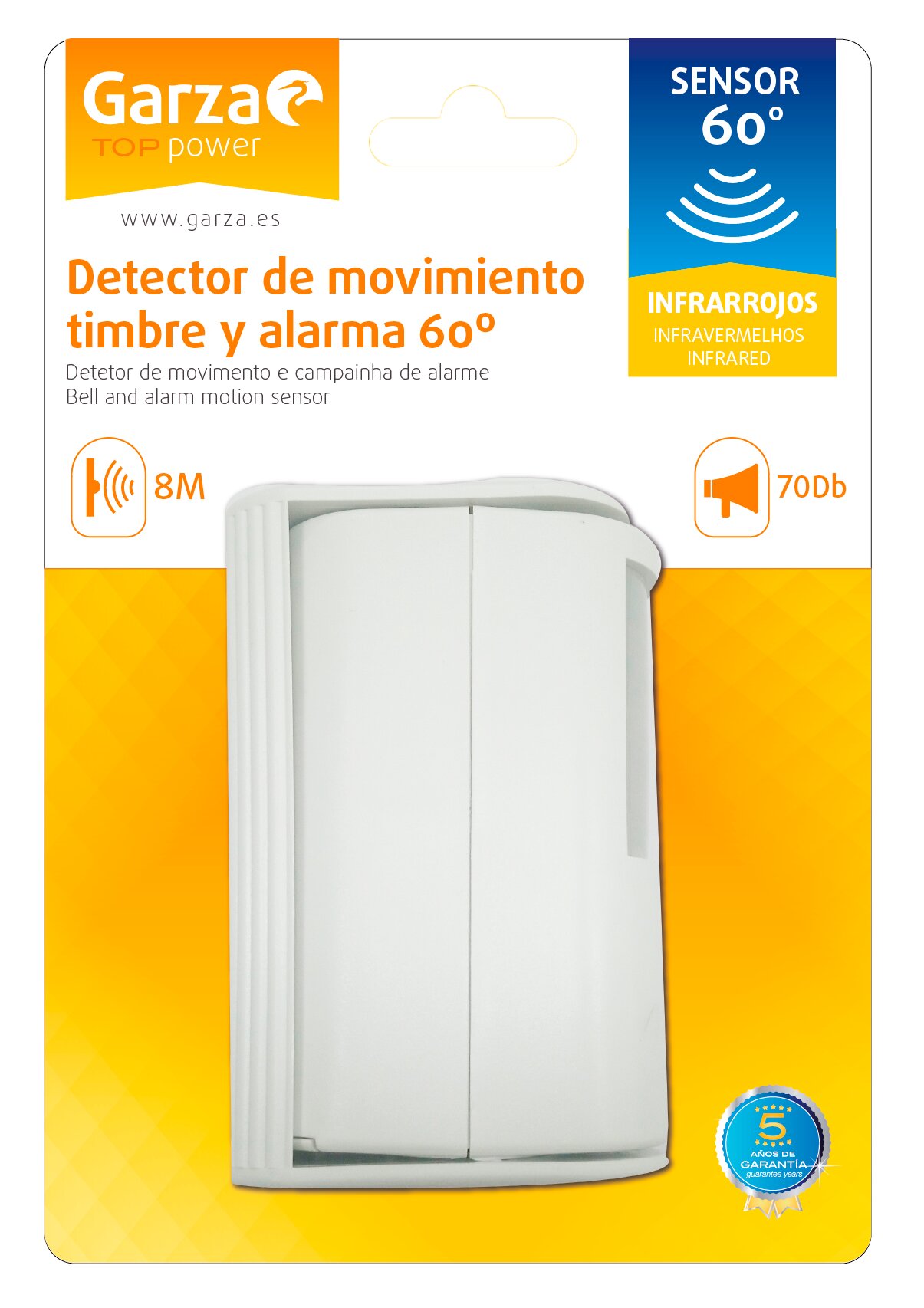 Detector de movimiento/ alarma 160º 2