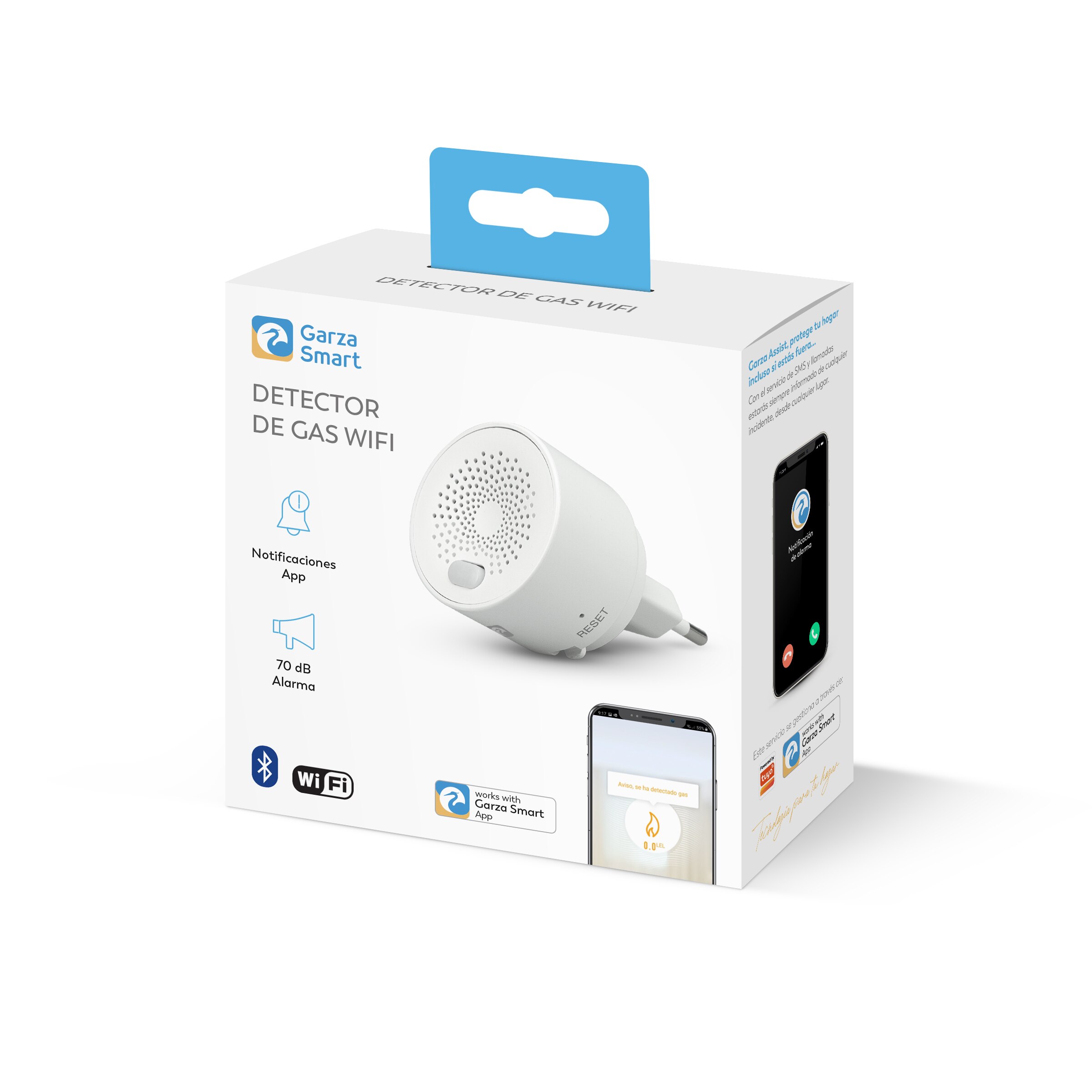 Detector de Gas Smart WiFi Blanco-12