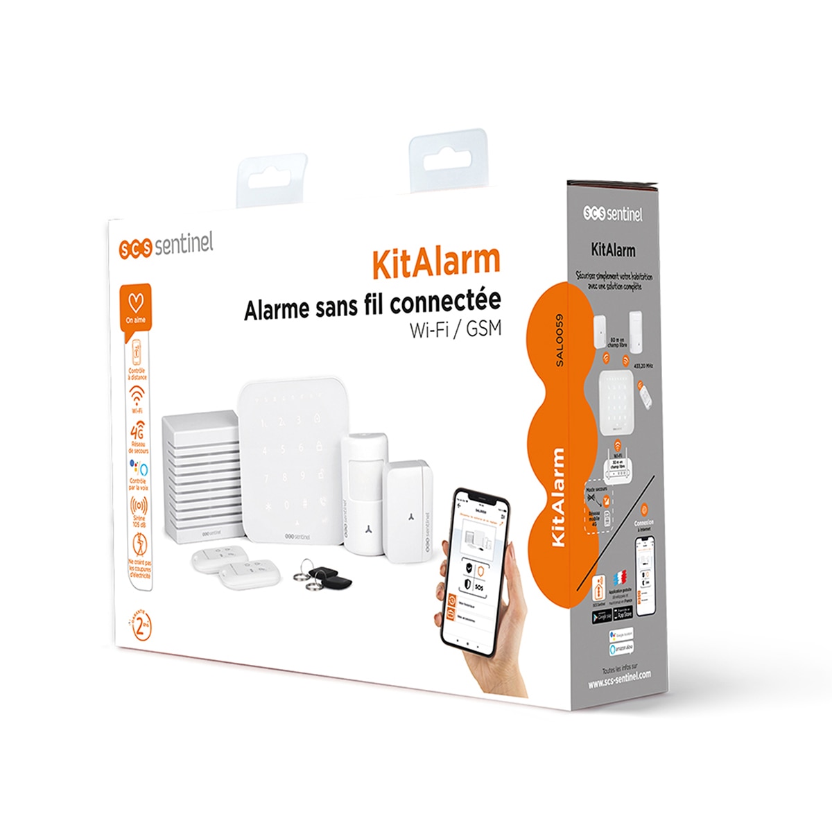 Kit alarma inalámbrico conectado - KitAlarm Blanco-4