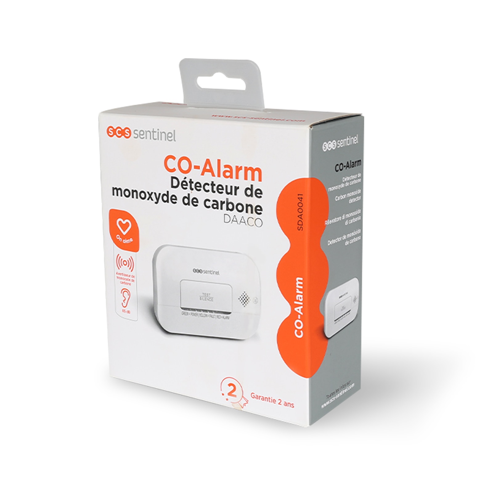 Detector de monóxido de carbono Co-Alarm DAACO Blanco-6