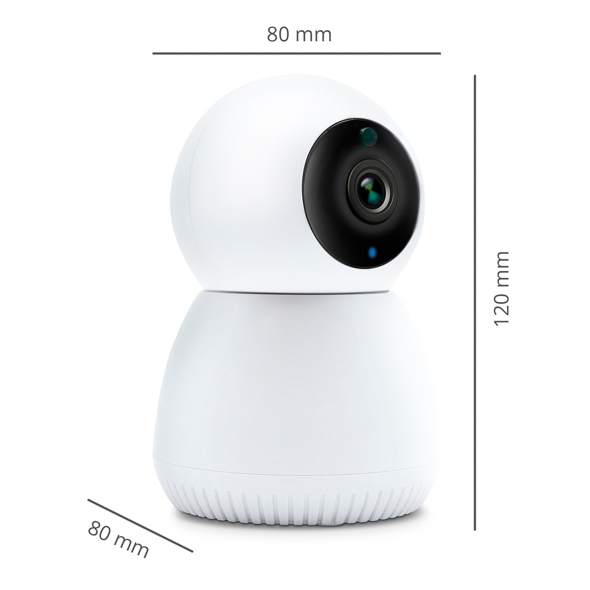 Cámara Rotativa Inteligente Wi-Fi para Interiores Blanco-8