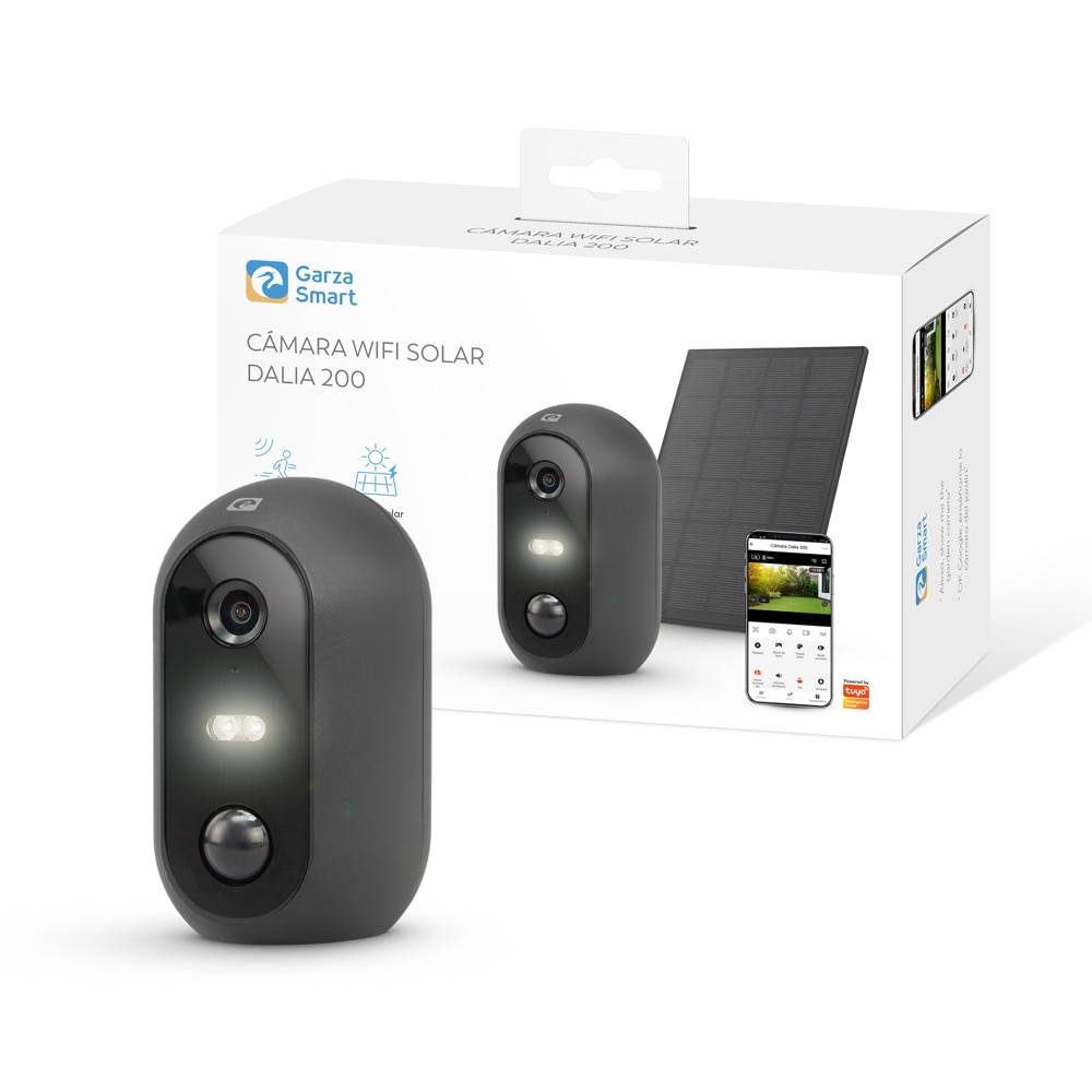 Cámara Wi-Fi Dalia Exterior con Batería y Panel Solar Negro-10