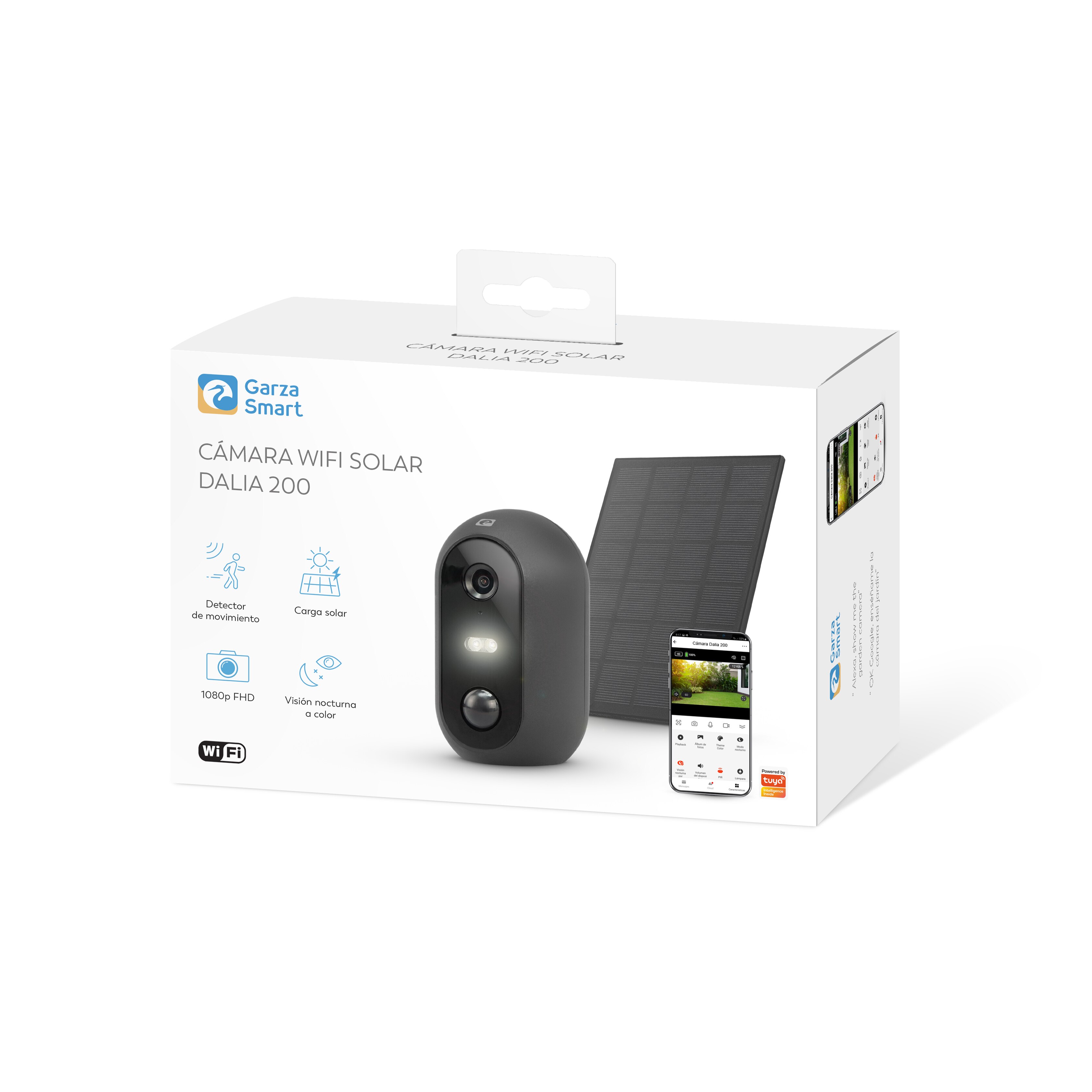 Cámara Wi-Fi Dalia Exterior con Batería y Panel Solar Negro-11