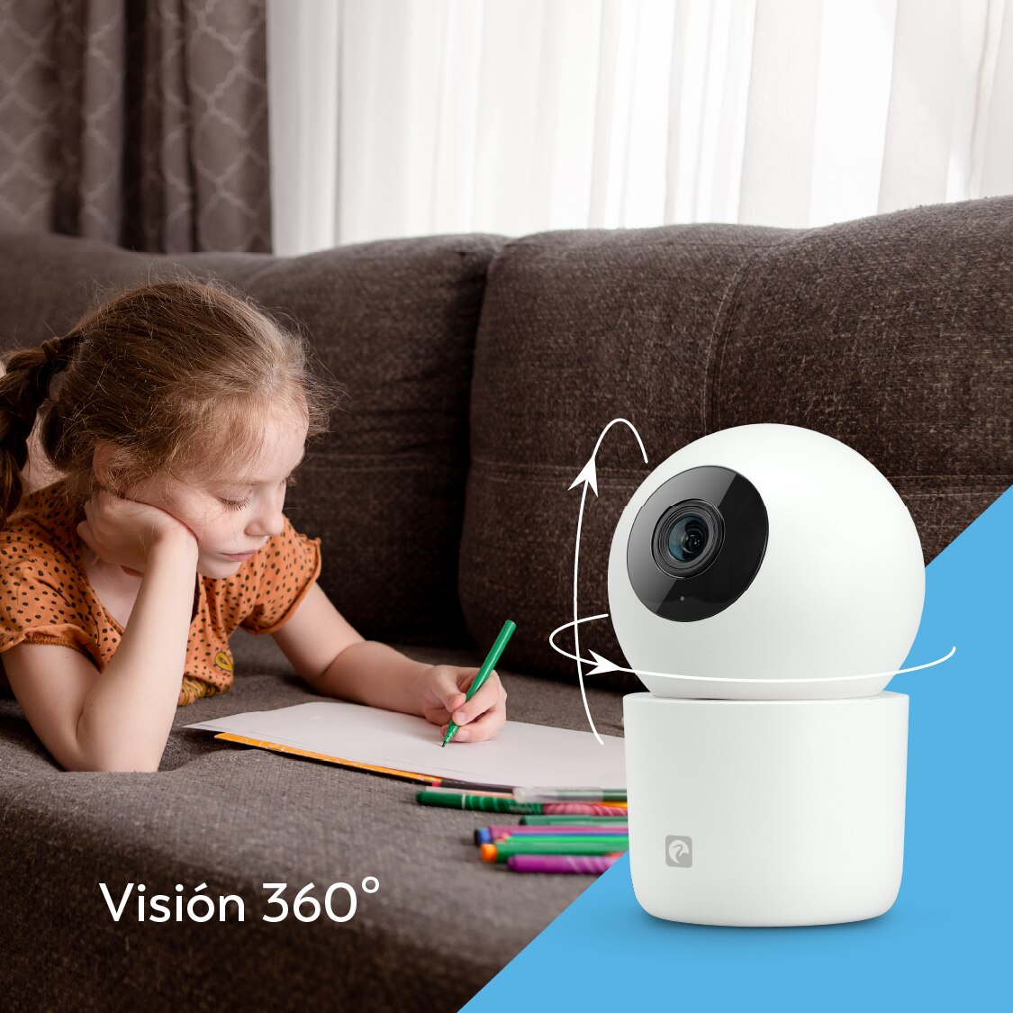 Cámara Vigilancia Wifi Orwell 360º - Blanco Blanco-3