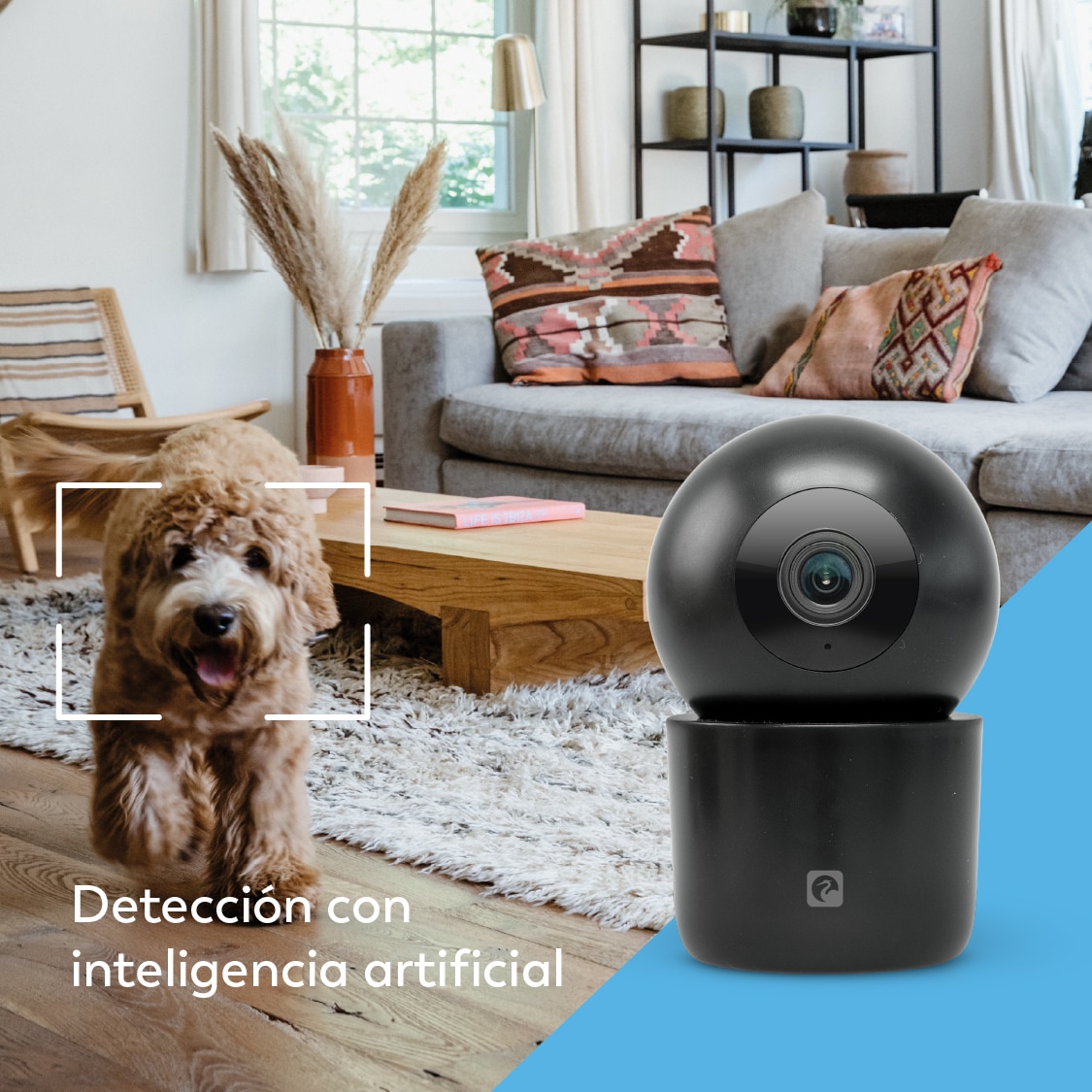 Cámara Vigilancia Wifi Orwell 360º Negro-2