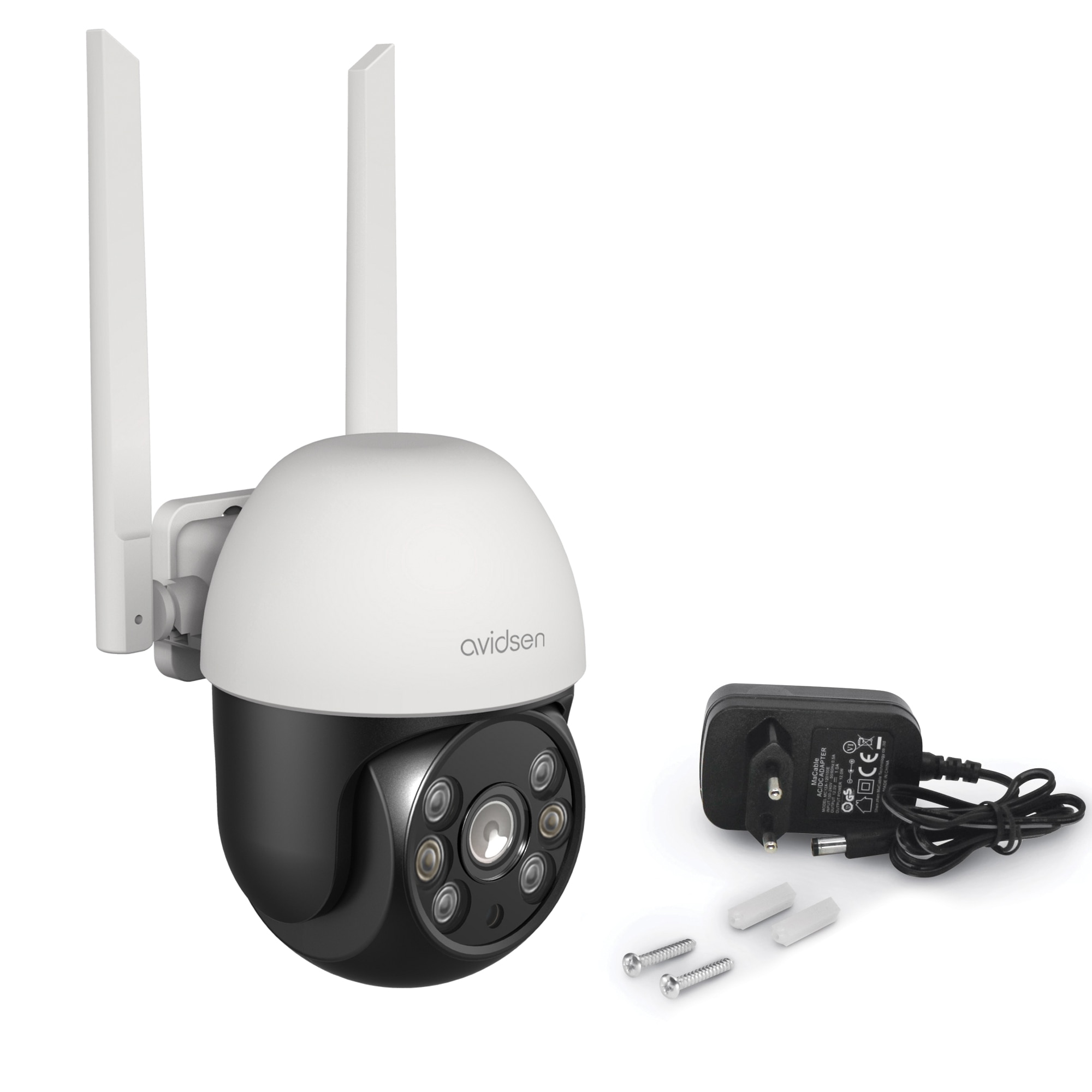 Cámara de seguridad motorizada para exterior HomeCam 2K PTZ Avidsen Home - Avidsen Blanco-2