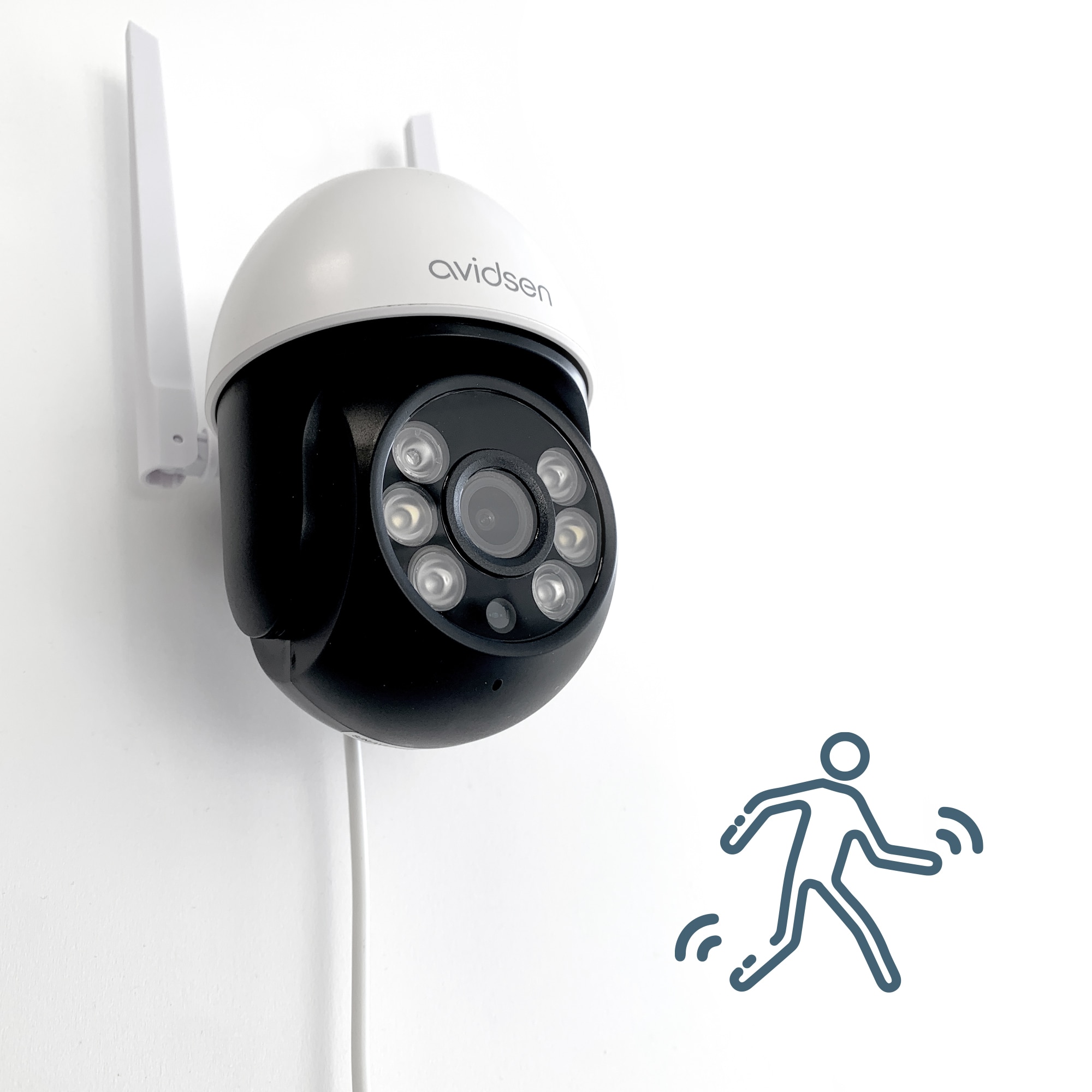 Cámara de seguridad motorizada para exterior HomeCam 2K PTZ Avidsen Home - Avidsen Blanco-9