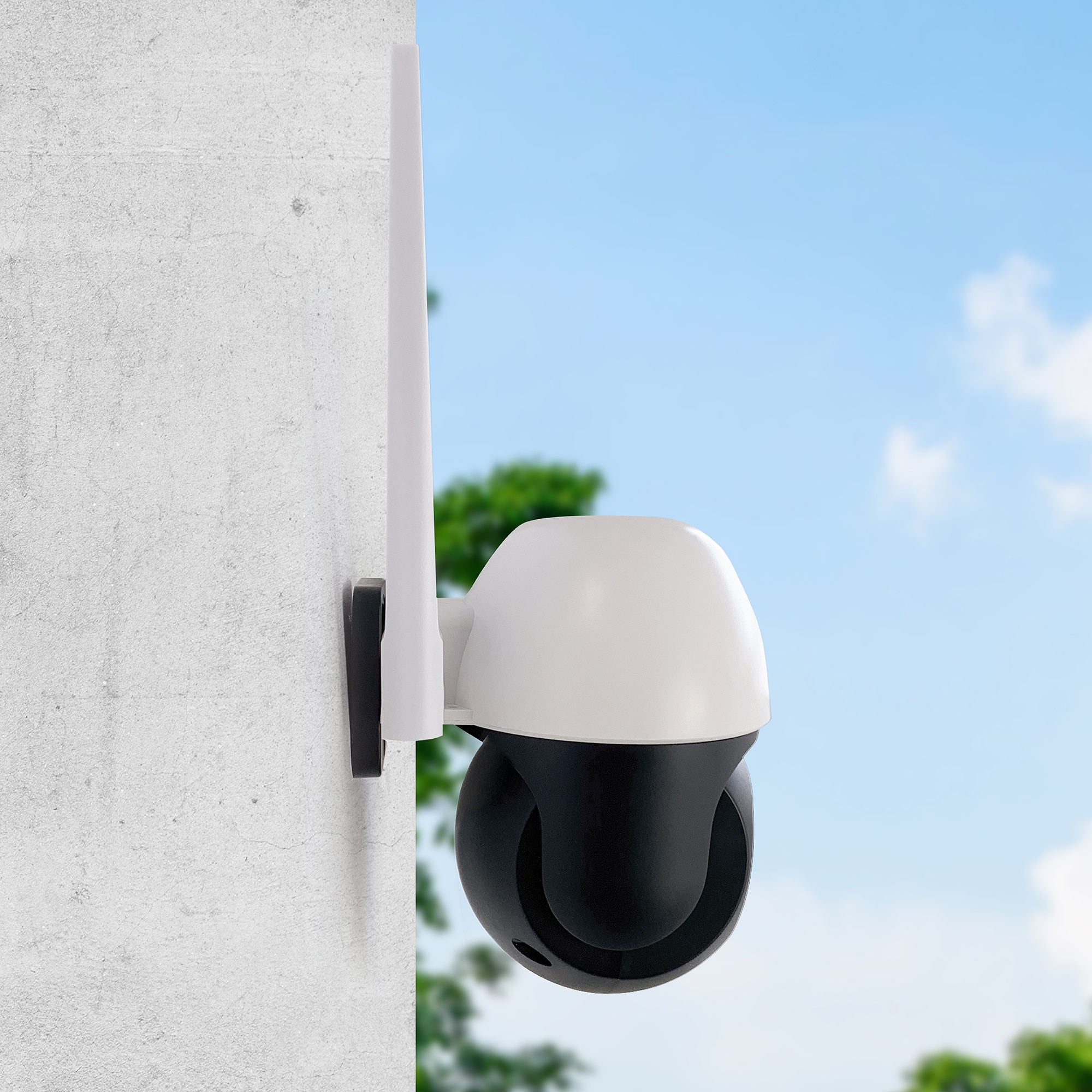 Cámara de seguridad motorizada para exterior HomeCam 2K PTZ Avidsen Home - Avidsen Blanco-15