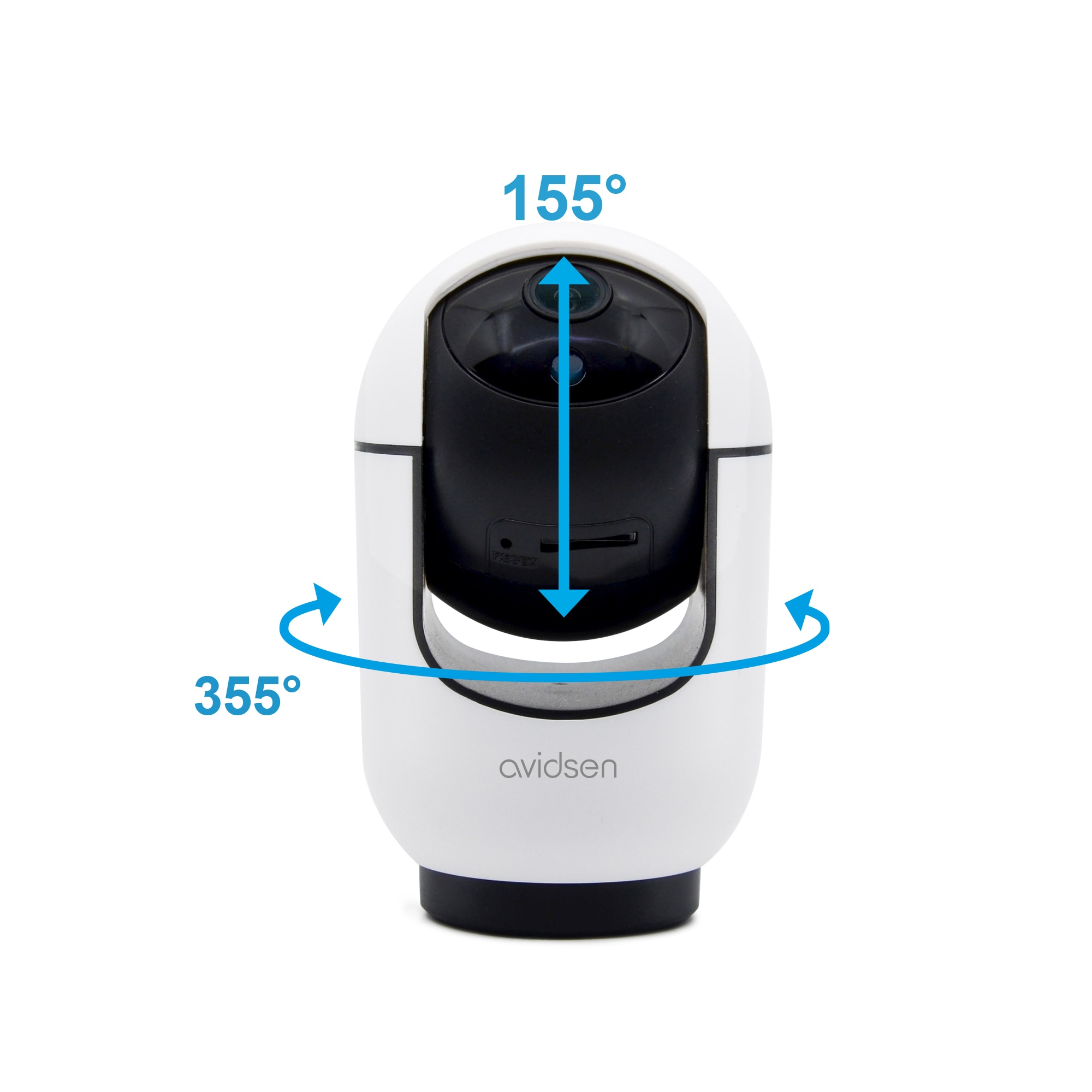 Cámara IP Wifi interior motorizada 2,5K 360° vigilancia HomeCam Indoor - Avidsen Blanco-7