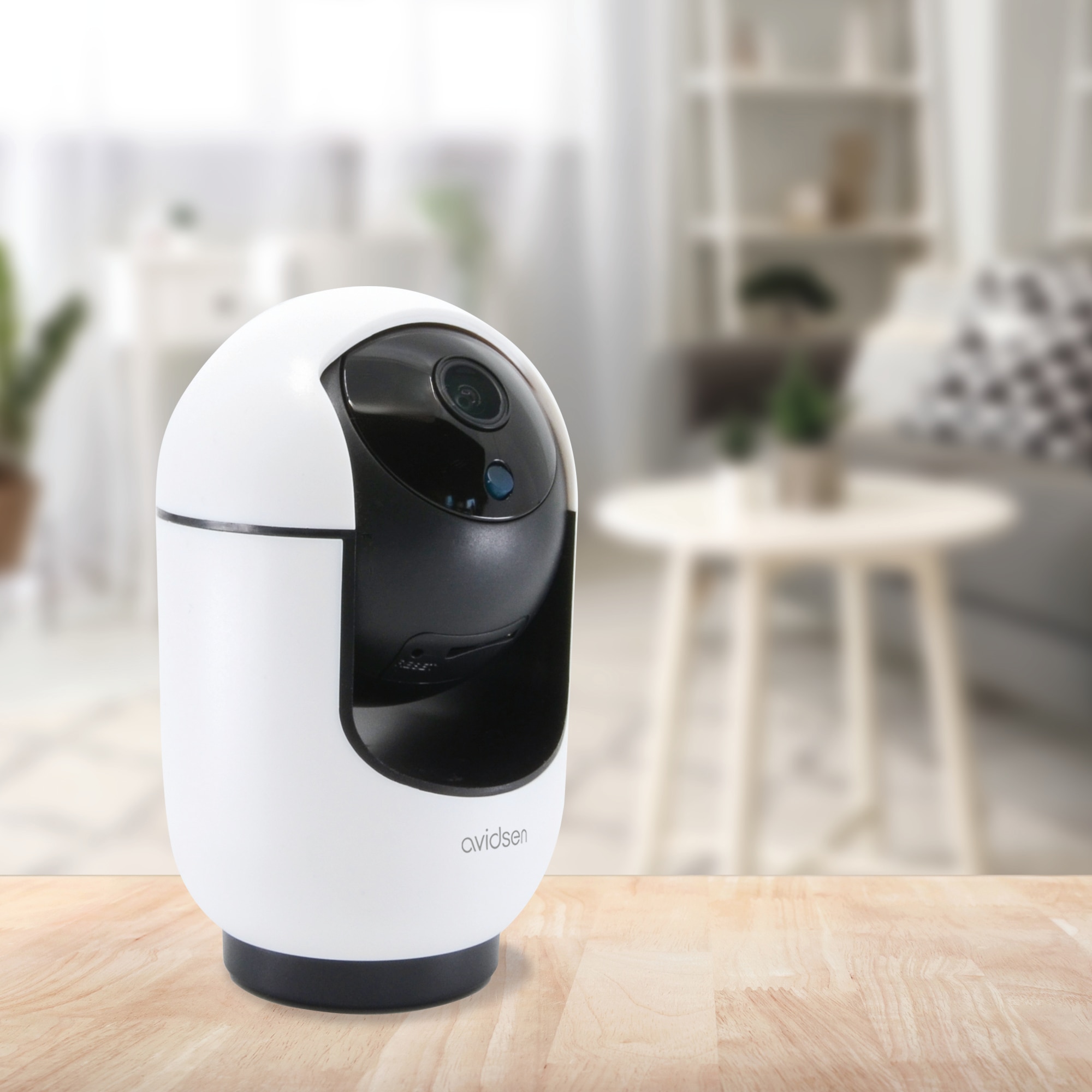 Cámara IP Wifi interior motorizada 2,5K 360° vigilancia HomeCam Indoor - Avidsen Blanco-8